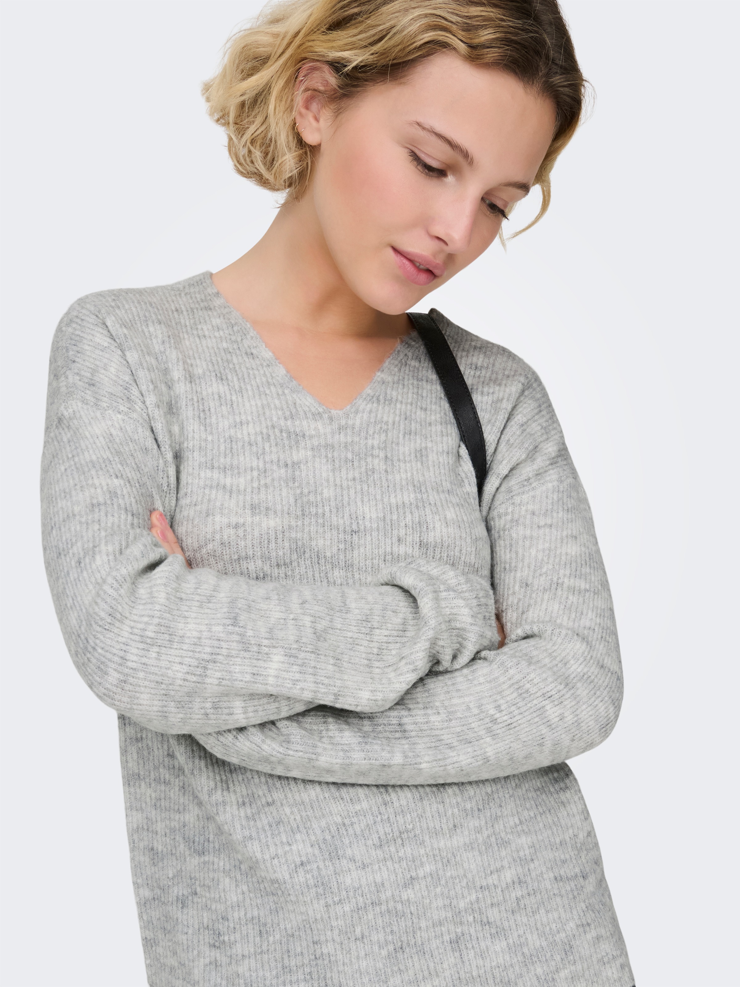 ONLY Strickpullover »ONLCAMILLA V-NECK L/S PULLOVER KNT NOOS«