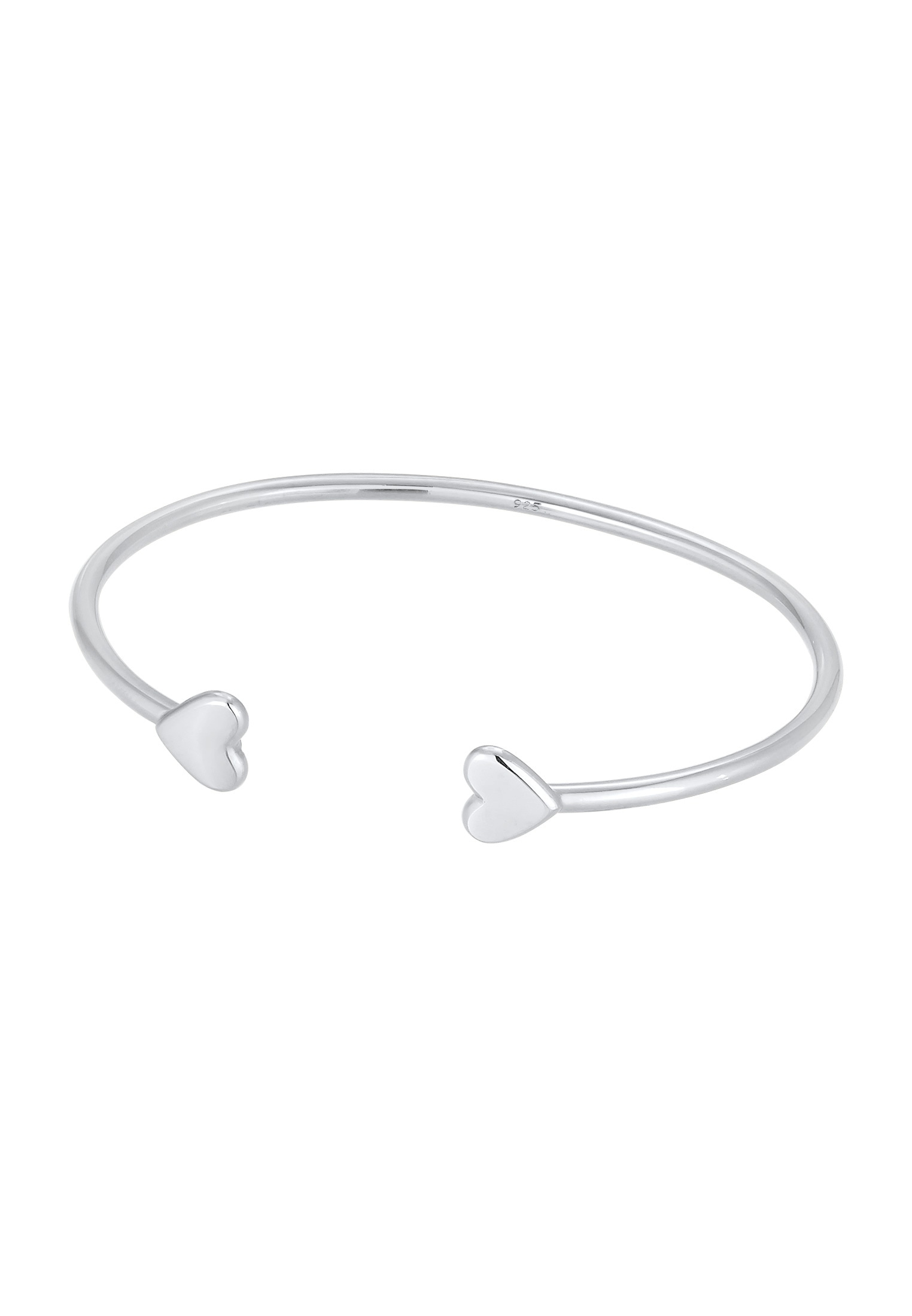 Elli Premium Armreif »Armband Armreif Herz Liebe Love 925 Sterling Silber«