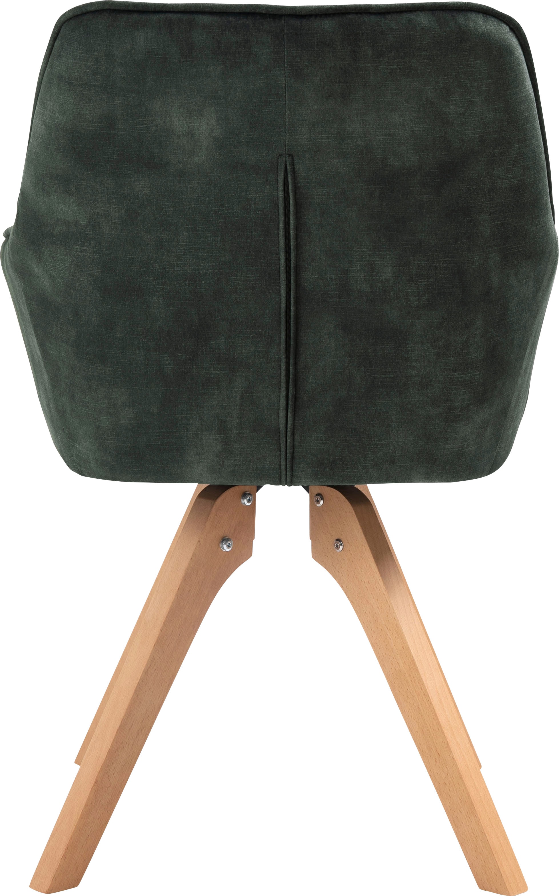 SalesFever Essgruppe »Stilvolle Essgruppe«, 5-teilige Samtverlours-Sitzgruppe, drehbare Stühle, 180cm Tischbreite