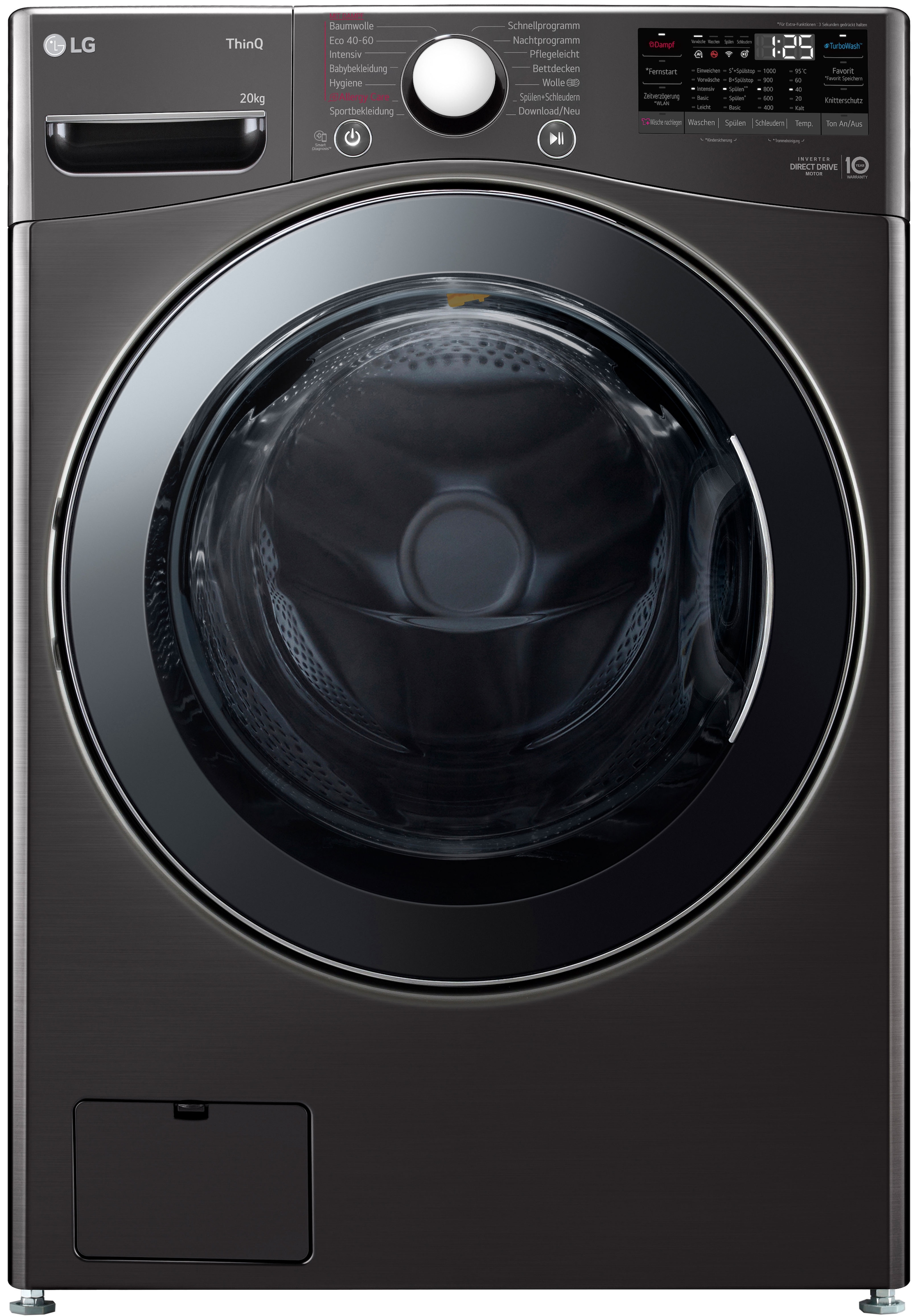 LG Waschmaschine Big Capacity »F0WVT202B«, 20 kg, 1000 U/min