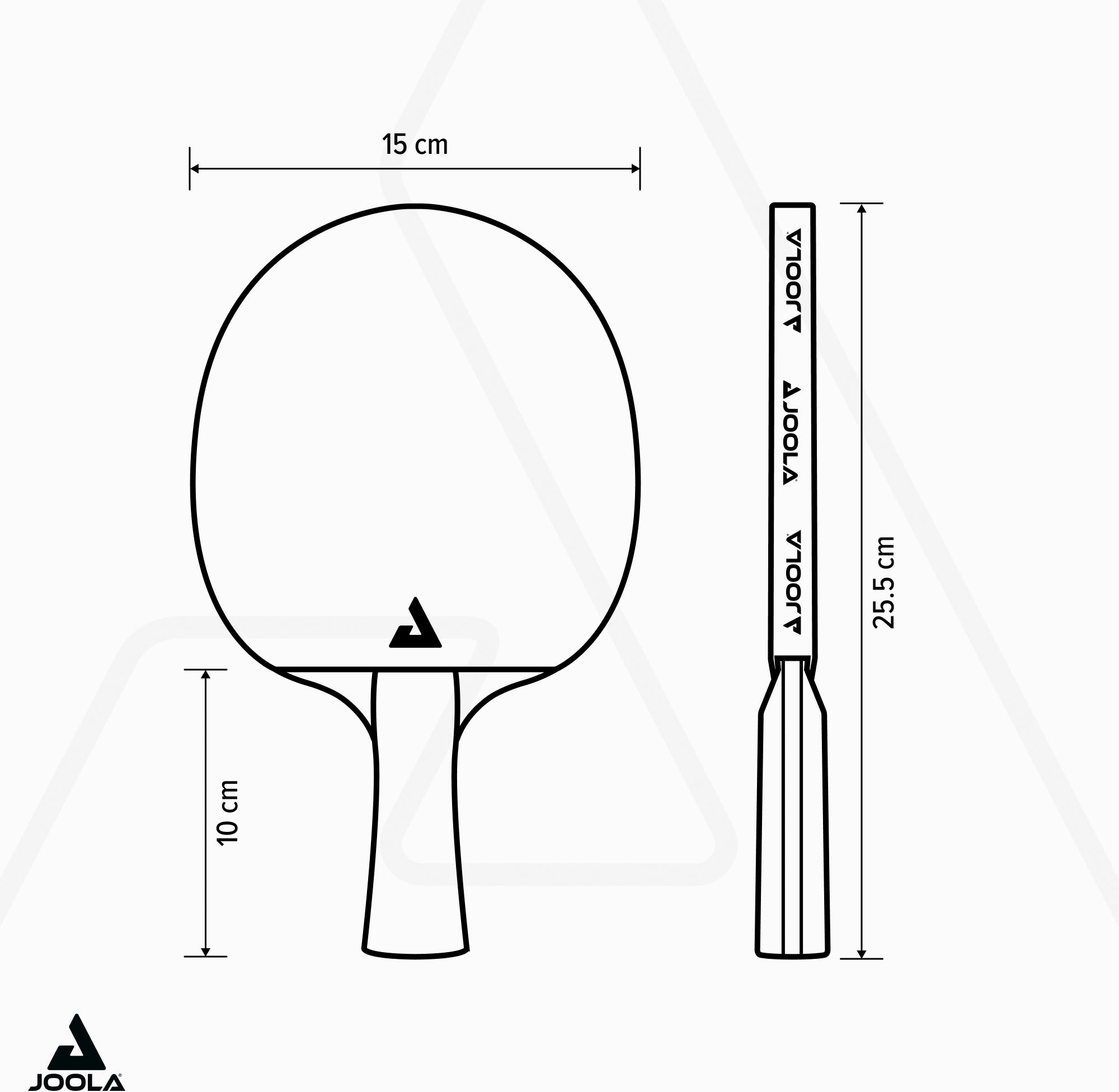 Joola Tischtennisschläger »Duo«, (Set, 5 tlg., mit Schlägerhülle-mit Bällen)