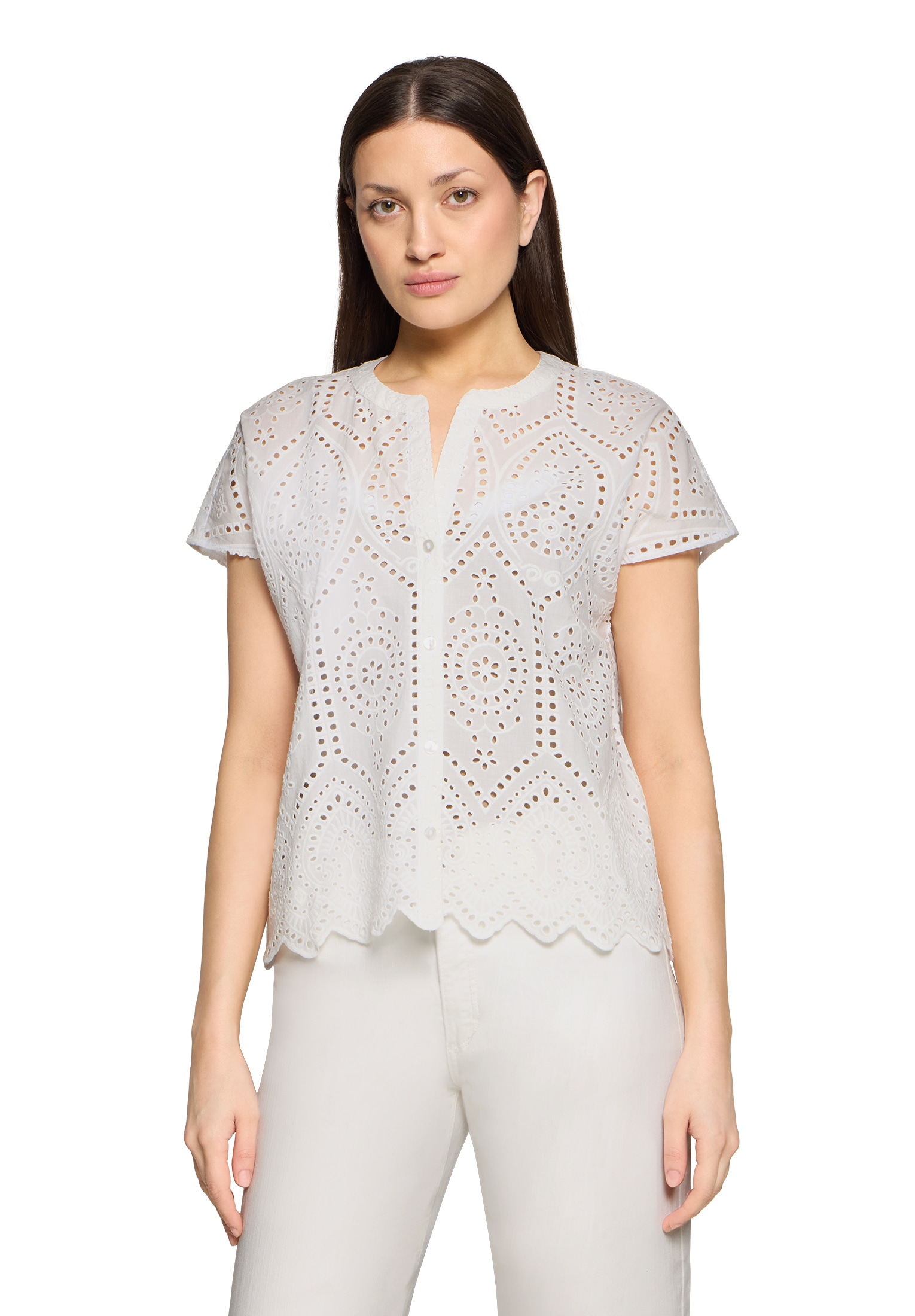 Betty&Co Hemdbluse »Hemdbluse mit Stickerei«