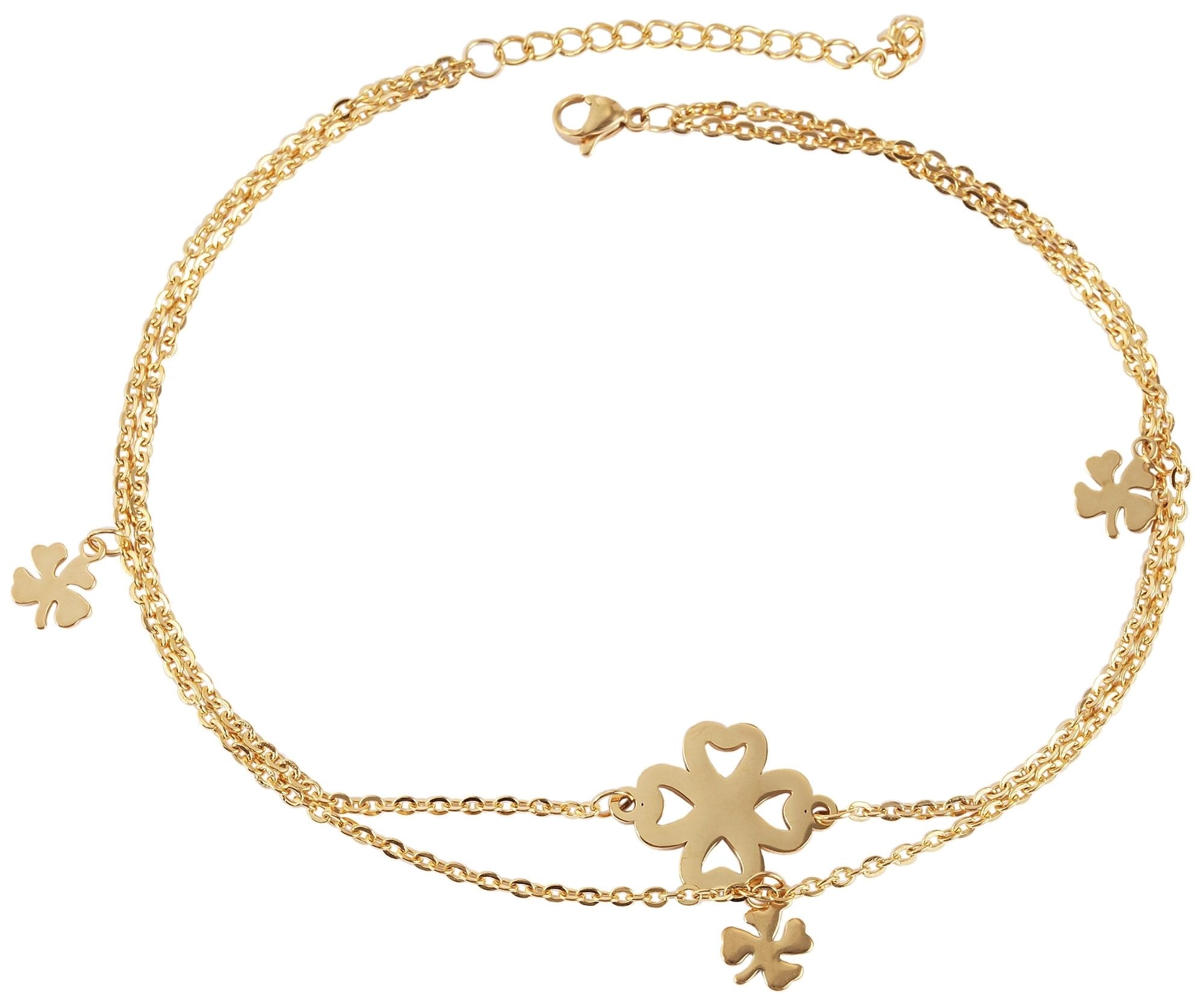 Adelia´s Fußkette »Edelstahl Fußkettchen Anker 26 cm + 5 cm«