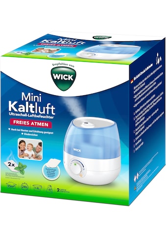 WICK Luftbefeuchter »Mini-Ultraschall-Kaltluftbefeuchter«, 1,8 l Wassertank, empfohlen... kaufen