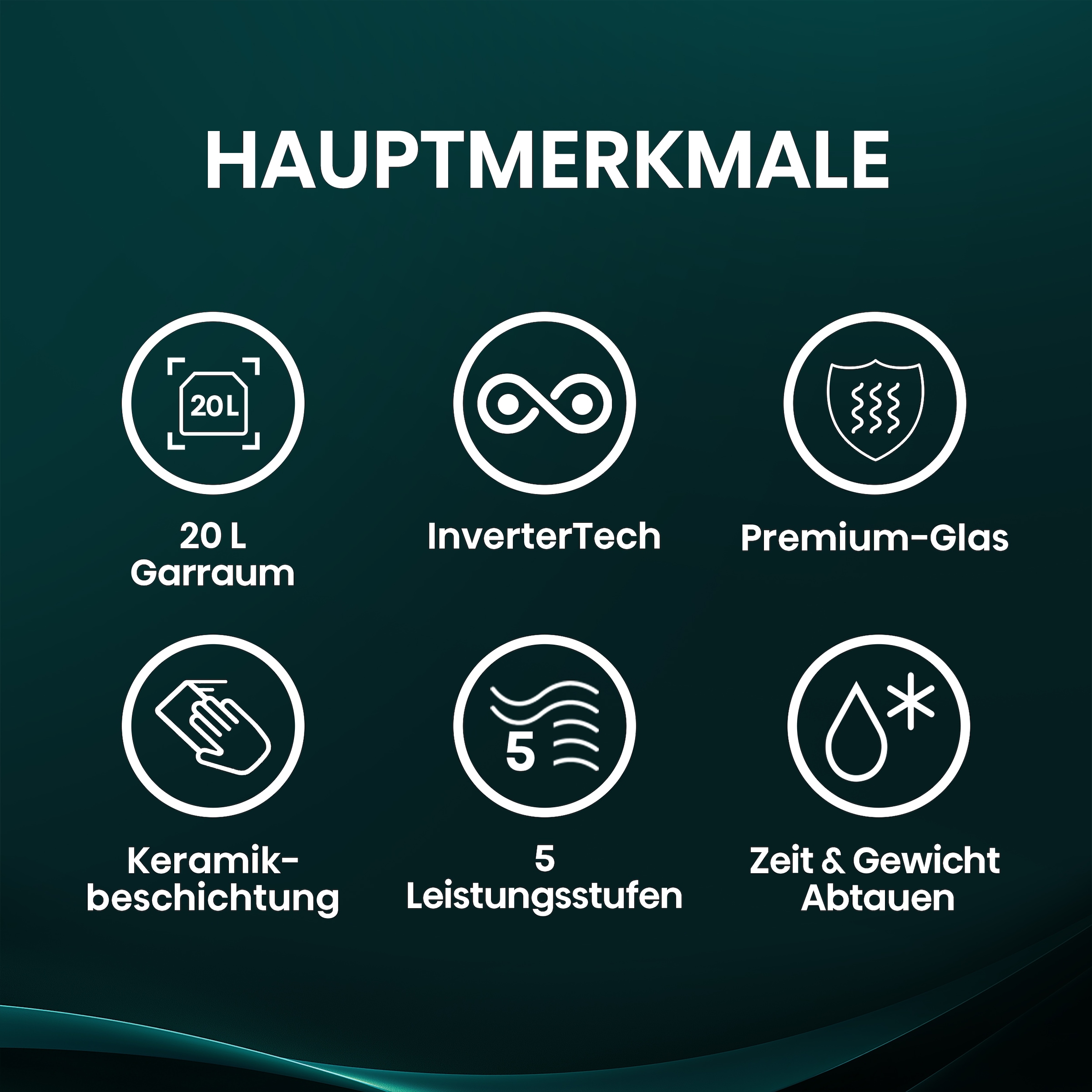 Hisense Mikrowelle »H20MOBP1HI«, Mikrowelle, 1020 W, Inverter Technologie