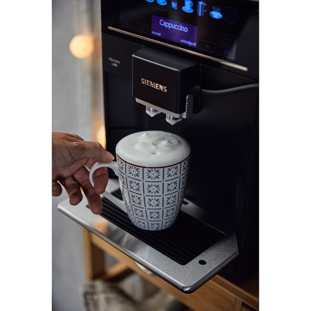SIEMENS Kaffeevollautomat »EQ.6 plus s400 TE654509DE«, inkl. Milchbehälter im Wert von UVP € 49,90