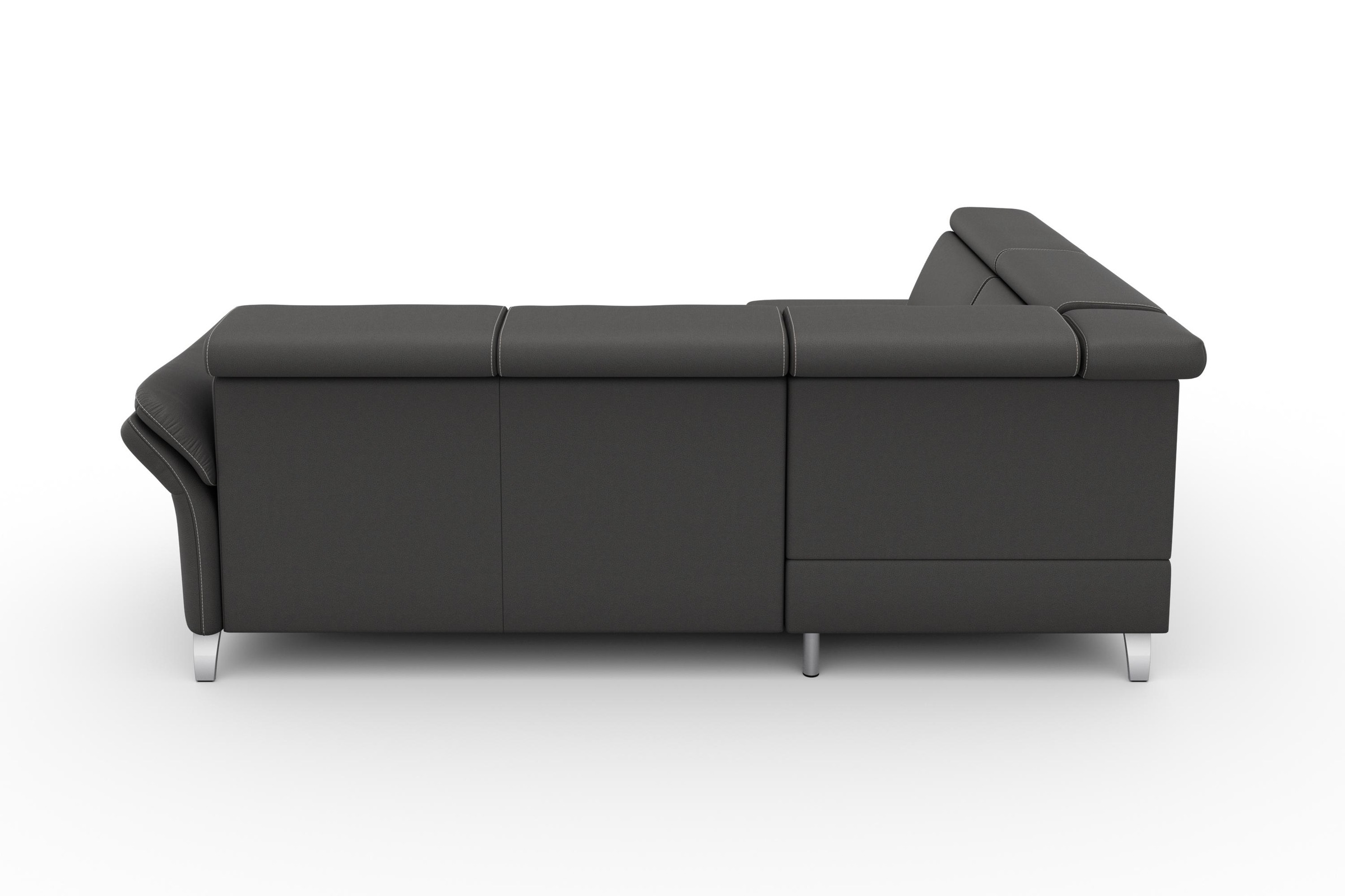 sit&more Ecksofa »Vincenzo L-Form«, inklusive Kopfteilverstellung, wahlweise mit Bettfunktion, Bettkasten
