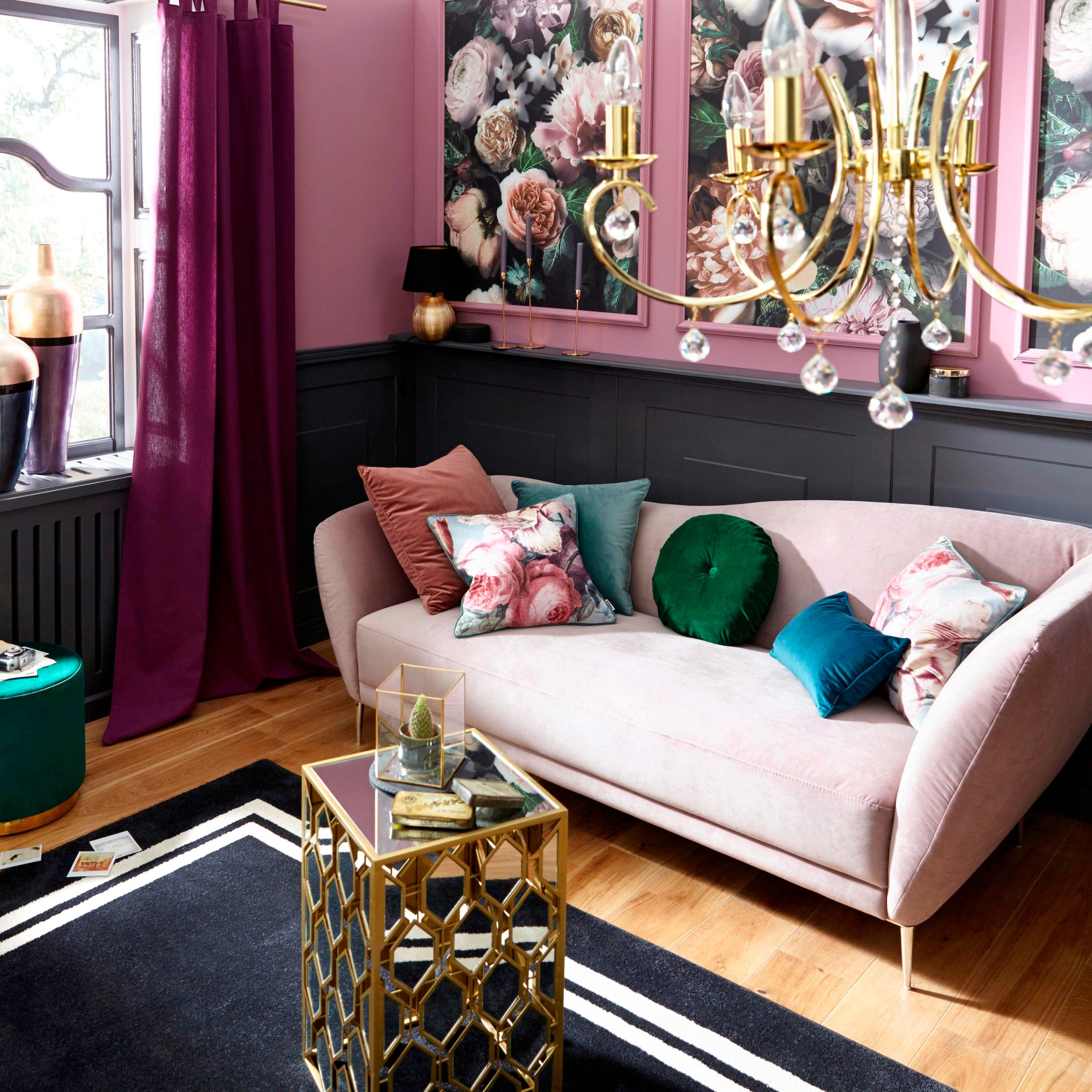 Komar Vliestapete »Victoria Black Panel« (Breite x Höhe), Vliestapete, 100 cm Bahnbreite