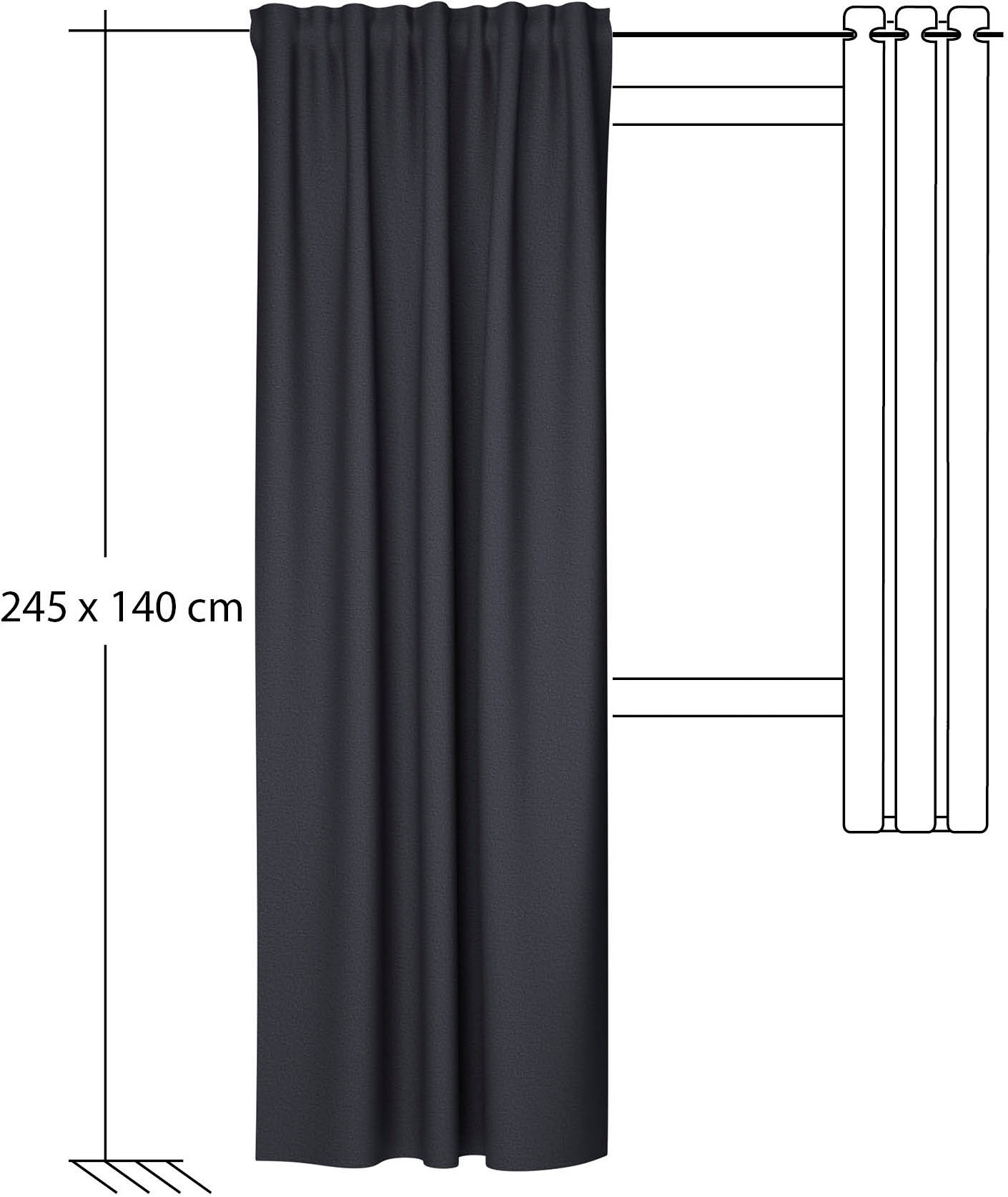 HOMING Vorhang »Silan« verdeckte Schlaufen 1 Stk. tlg. Thermovorhang Wärmevorhang Silan