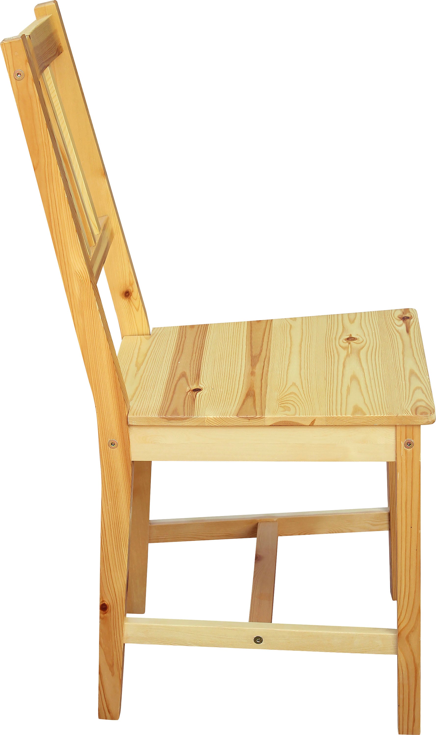 Home affaire 4-Fußstuhl, (Set), 2 St., aus massivem Kiefernholz
