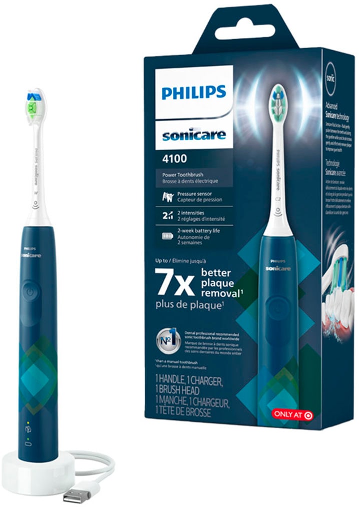 Philips Sonicare Elektrische Zahnbürste »Series 4100 HX3689«, 1 St. Aufsteckbürsten, mit integriertem...