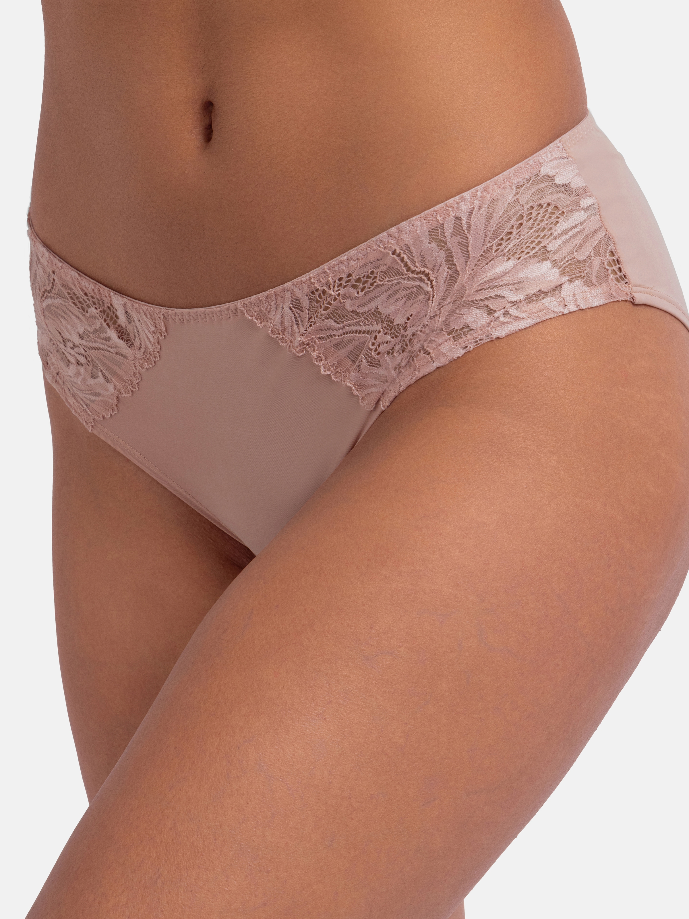Dorina Hipster »NADIA-2PP«, (2er Pack), 1x uni, 1x mit zartem Spitzenbesatz