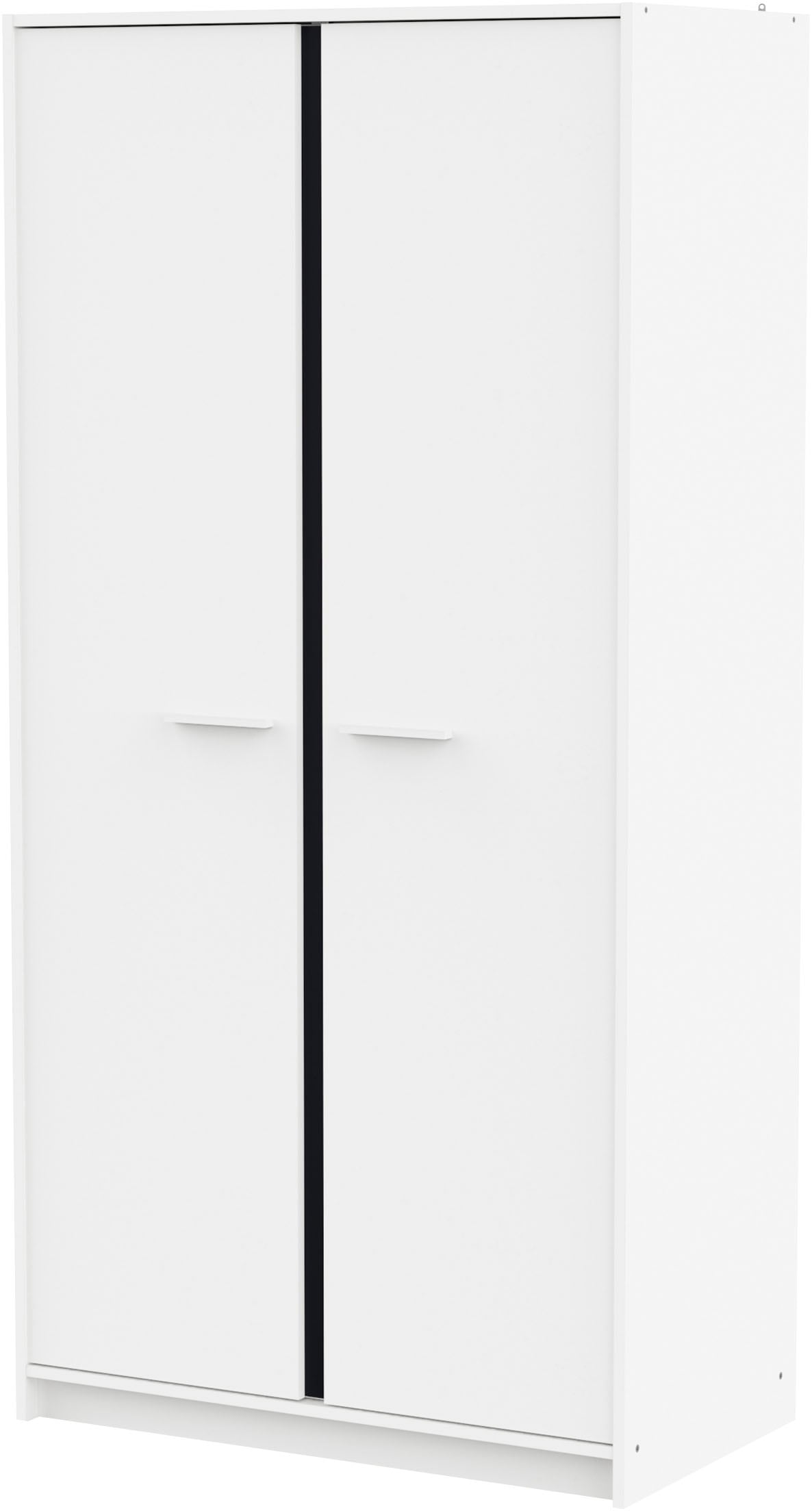 Demeyere GROUP Kinderkleiderschrank »REVERSO, mit rosa oder dunklem Kontrast durch drehbare Paneele«, (B/H/T ca. 88,5/181/50 cm), 2 Kleiderstangen, 3 Regalböden, Made in France