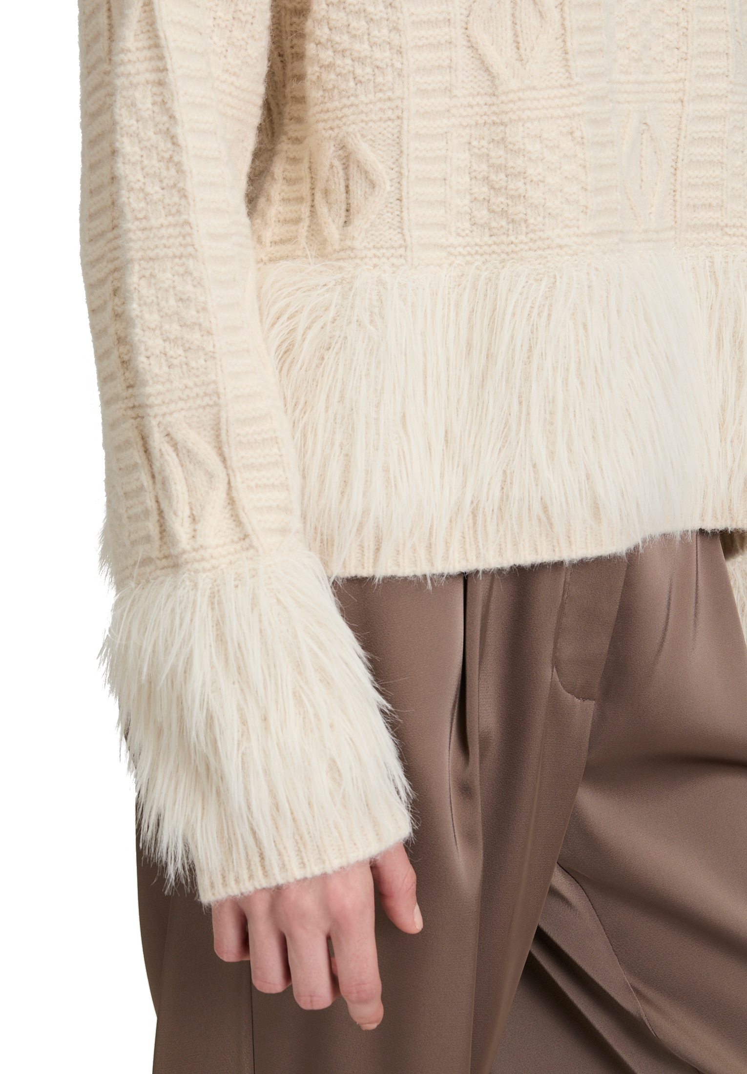 Betty Barclay Rundhalspullover »Grobstrick-Pullover mit Effektgarn«