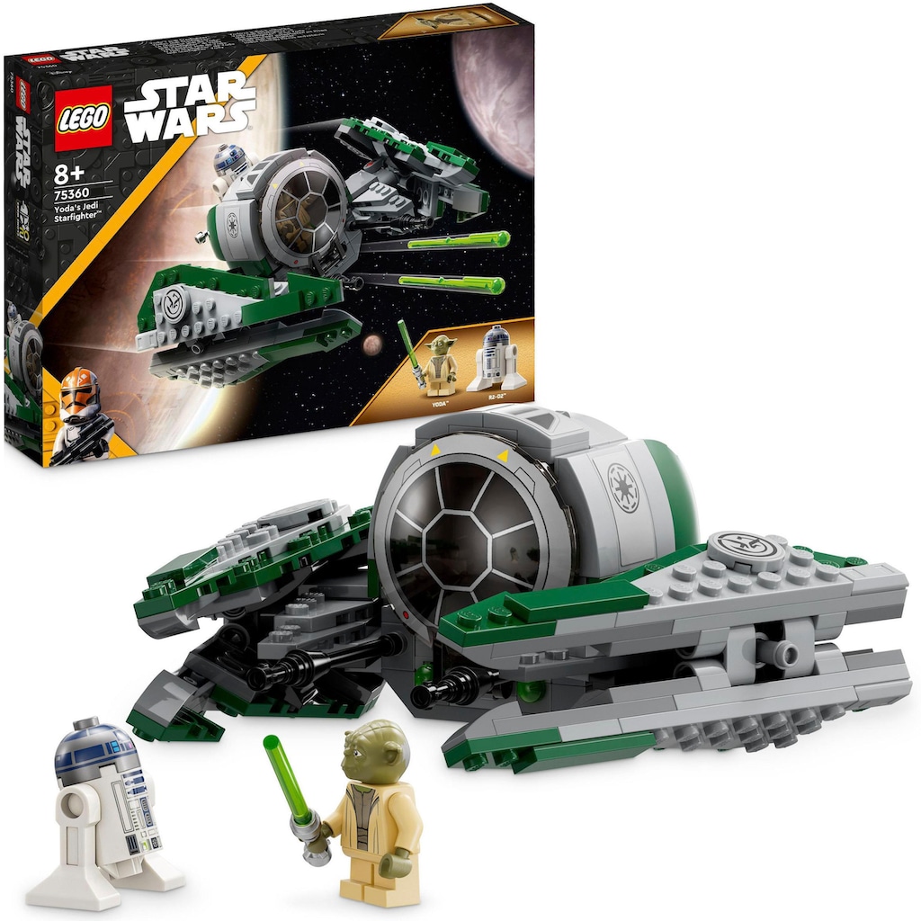 LEGO® Konstruktionsspielsteine »Yoda's Jedi Starfighter (75360), LEGO® Star Wars™«, (253 St.)