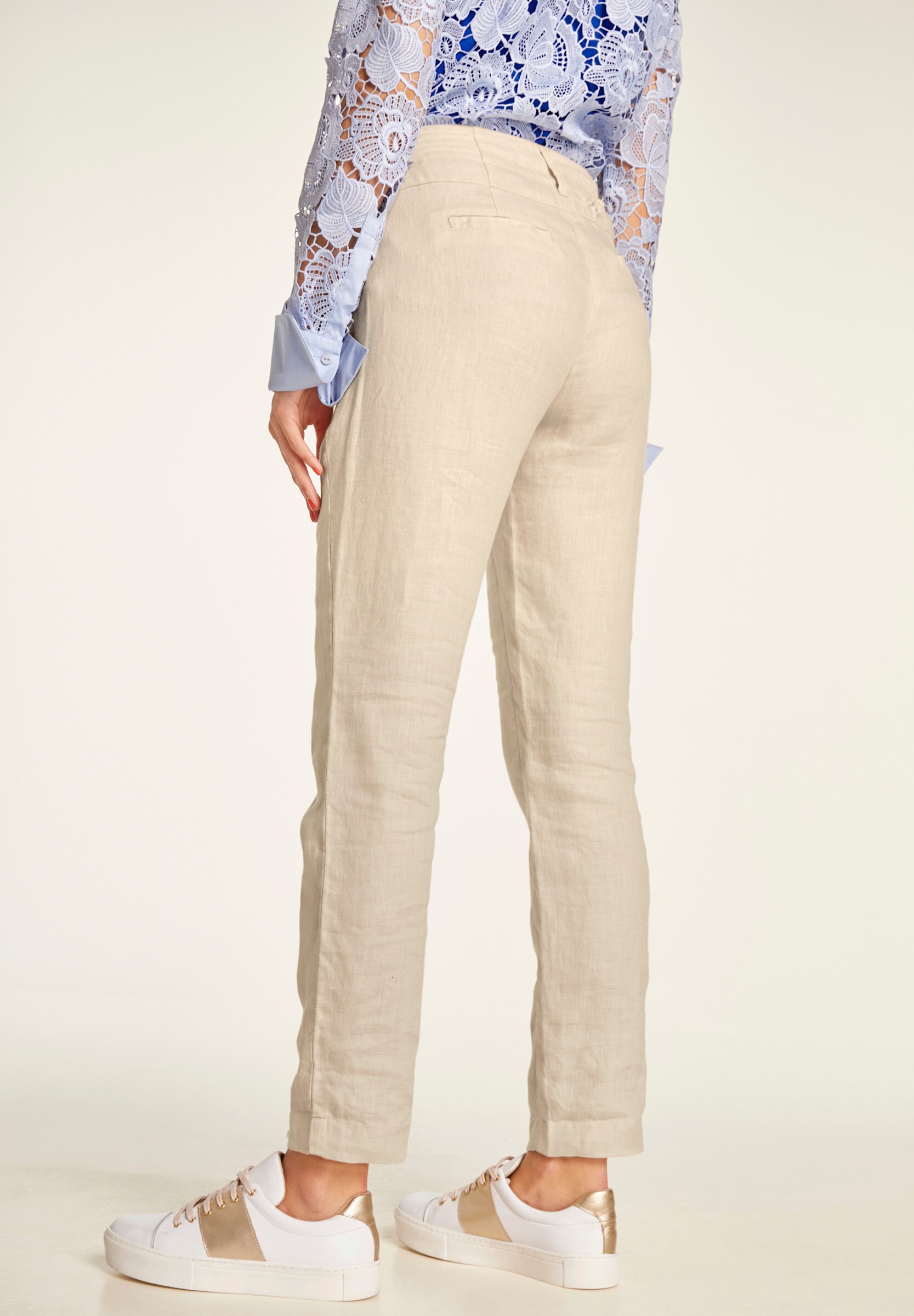 heine Relaxhose »Leinenhose Leinenhose mit Längsnähten«