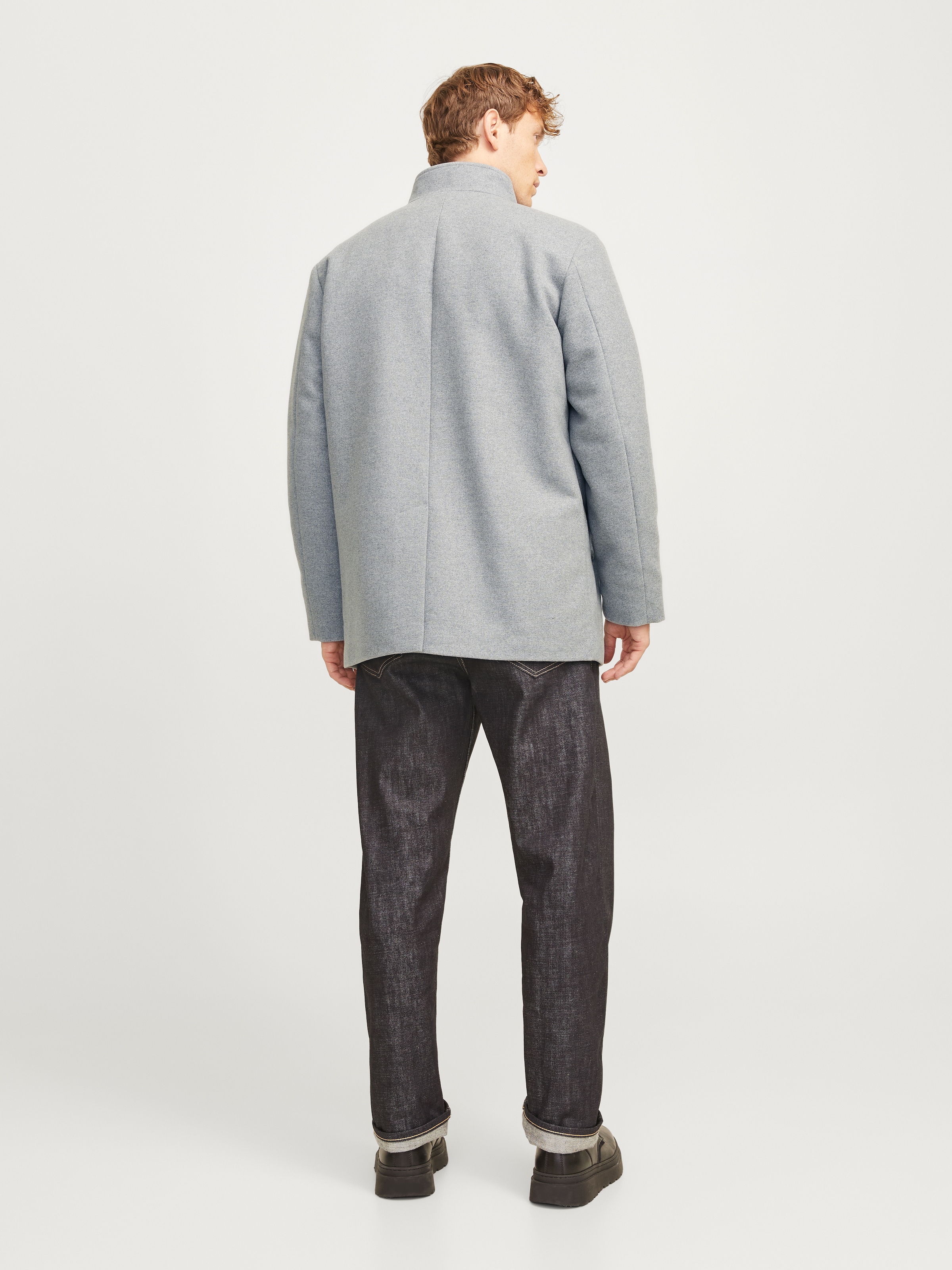 Jack & Jones Wolljacke »JJEHARRISON WOOL JACKET SN« Materialmix, regular fit