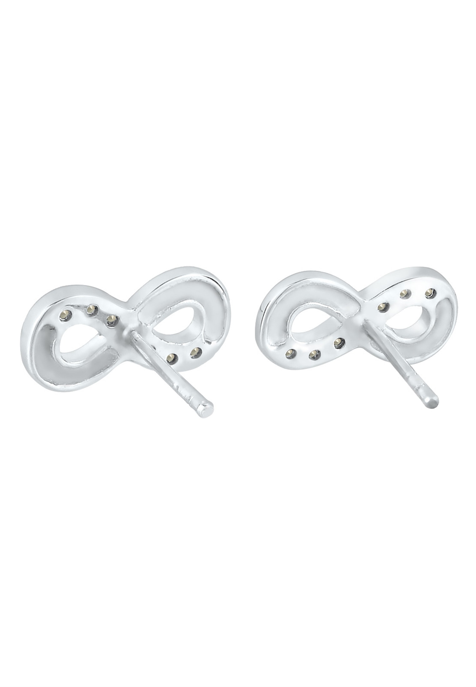 Elli Paar Ohrstecker »Ohrringe Infinity Symbol Kristalle 925 Sterling Silber«