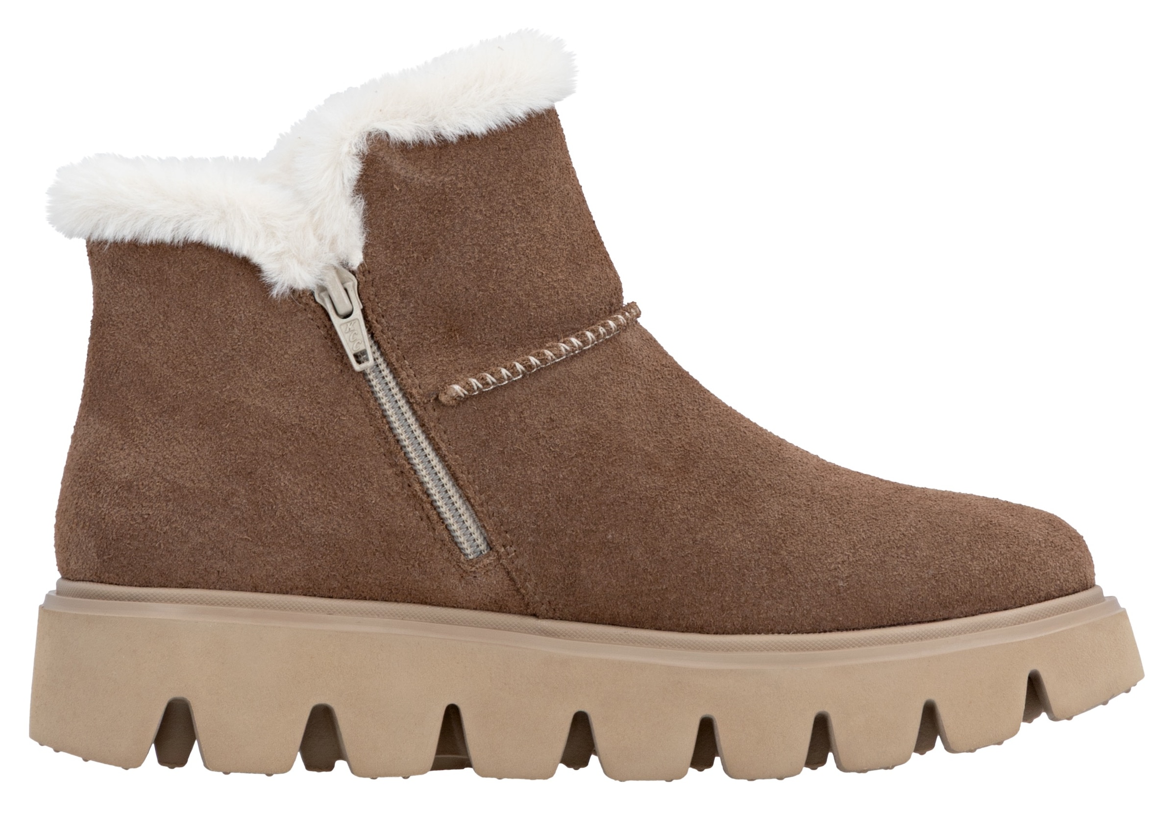 RIEKER Sport Winterboots, Plateaustiefel, Schlupfschuh mit Innenreißverschluss