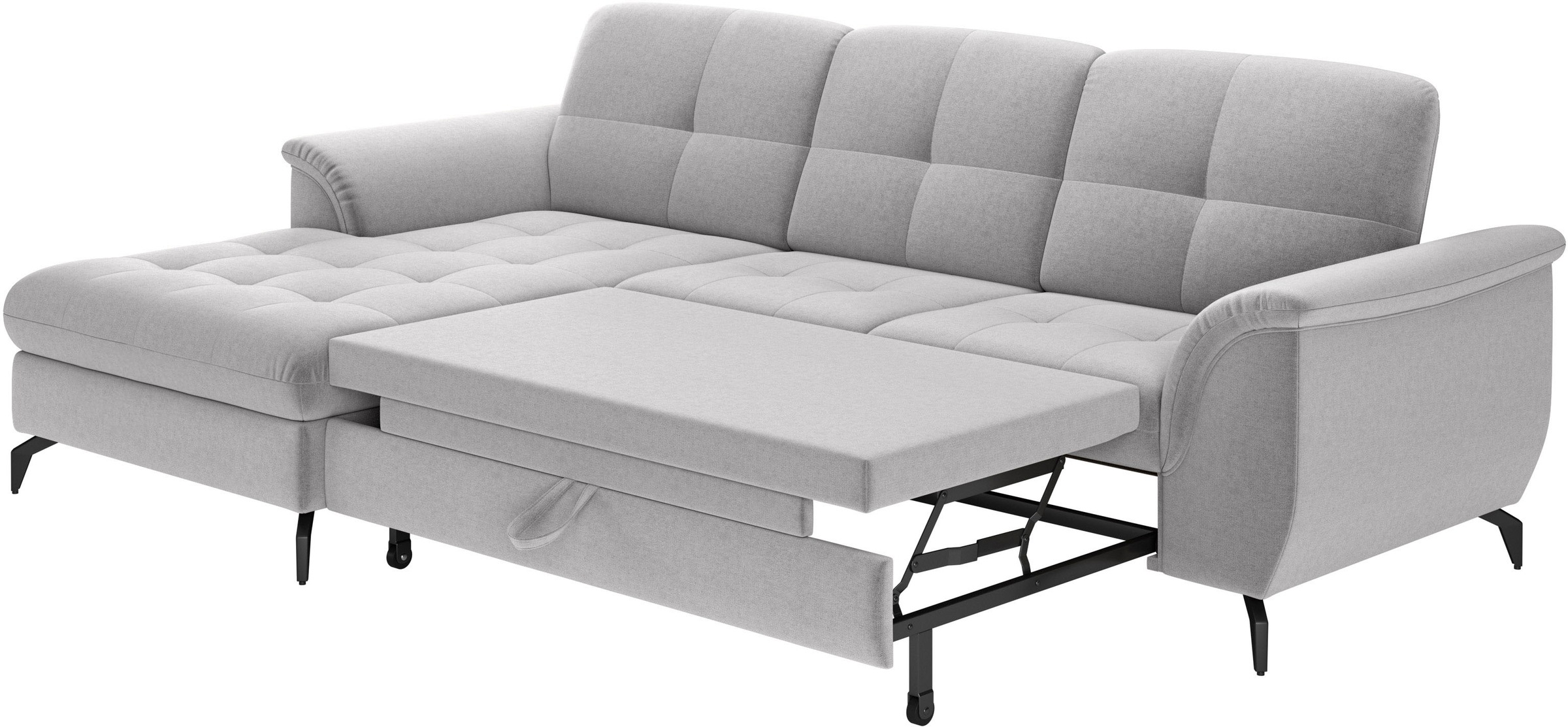 sit&more Ecksofa »Zora L-Form«, wahlweise mit Bettfunktion und Bettkasten
