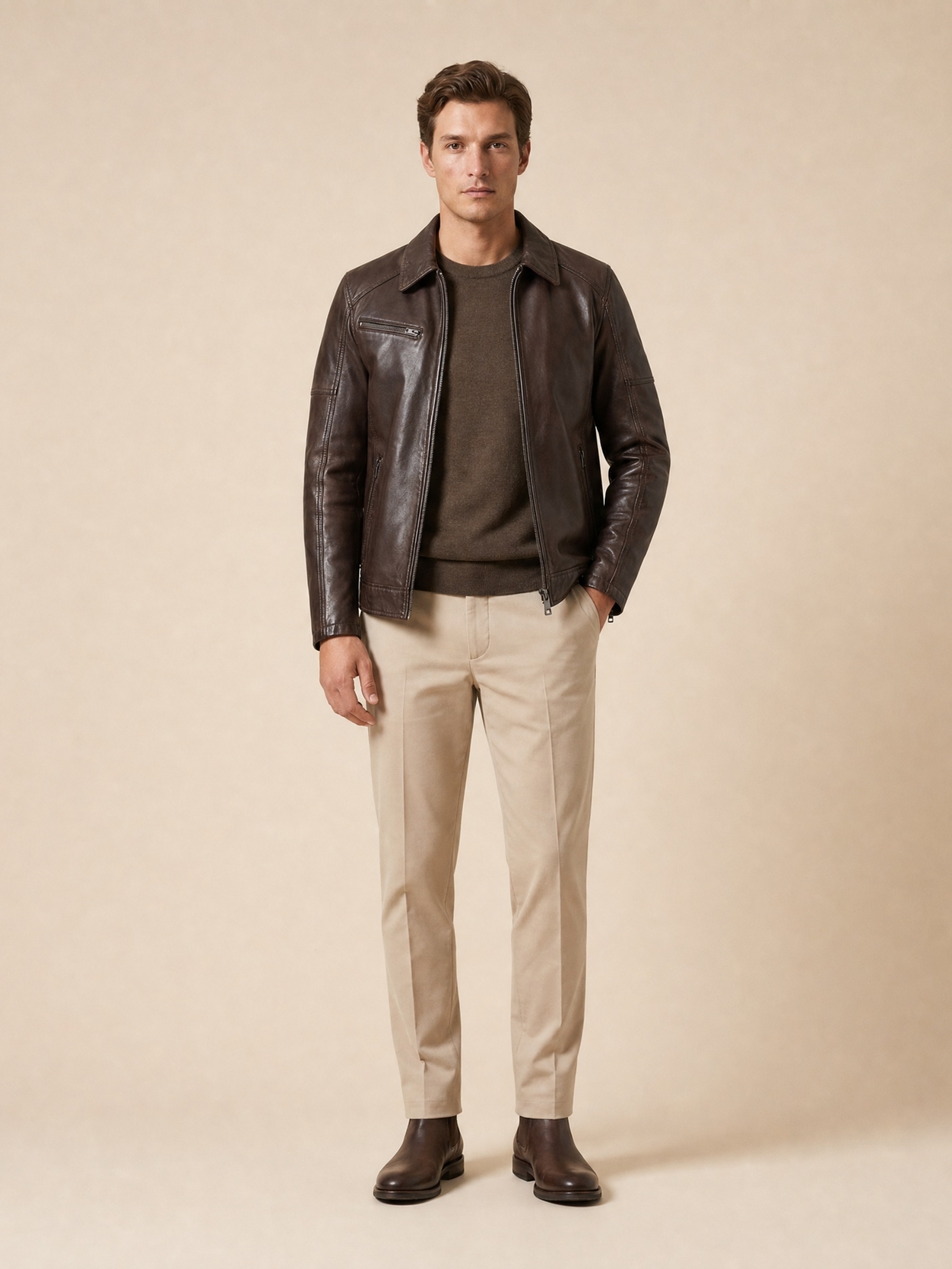 RICANO Lederjacke »Lederjacke Claude« Handgefertigt aus echtem Leder