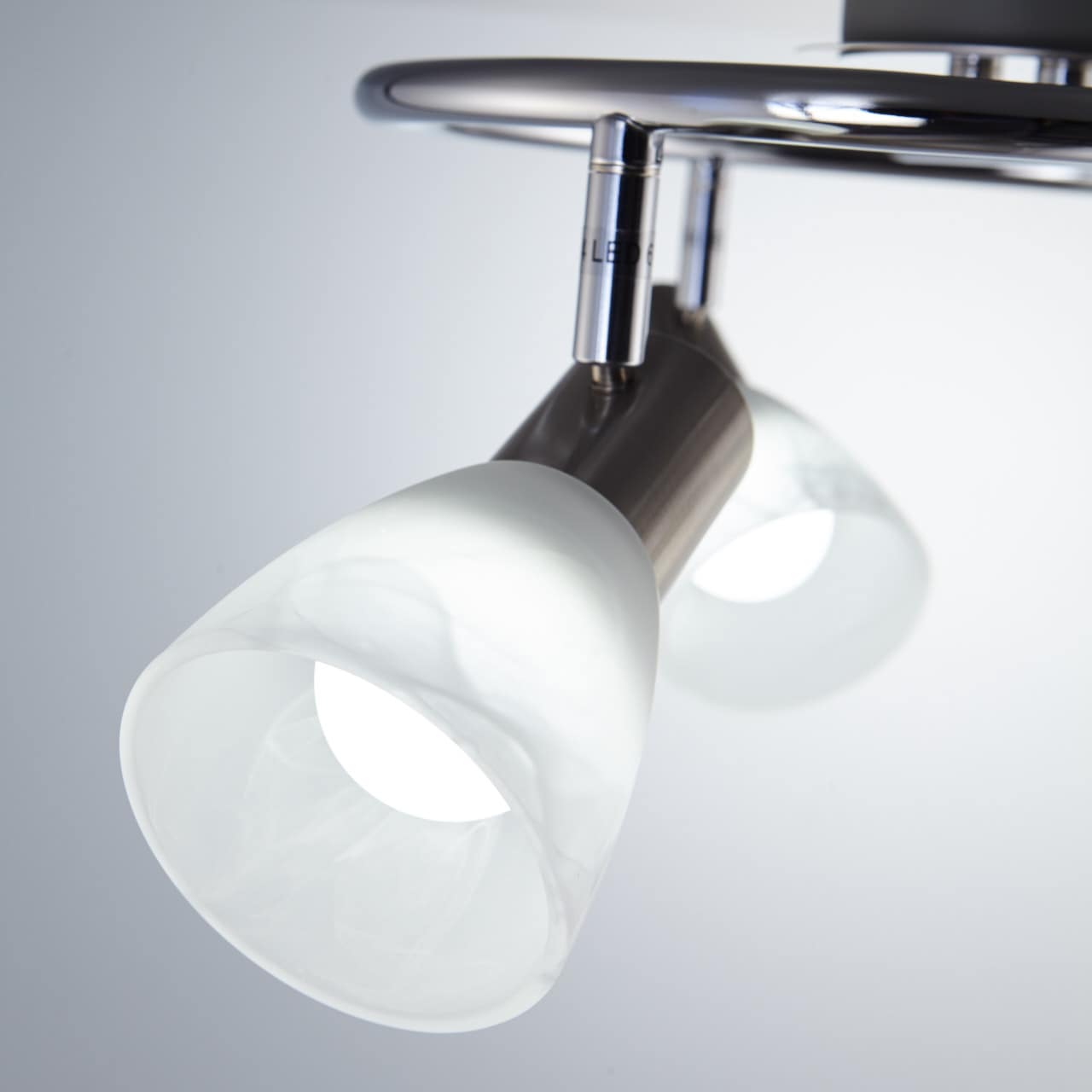 kaufen mit LED 3 Deckenspot Jahren Glas-Lampenschirm, B.K.Licht XXL Spots, E14 Deckenleuchte, LED flammig-flammig, online | schwenkbare »Lunas«, 3 Garantie Chrom,