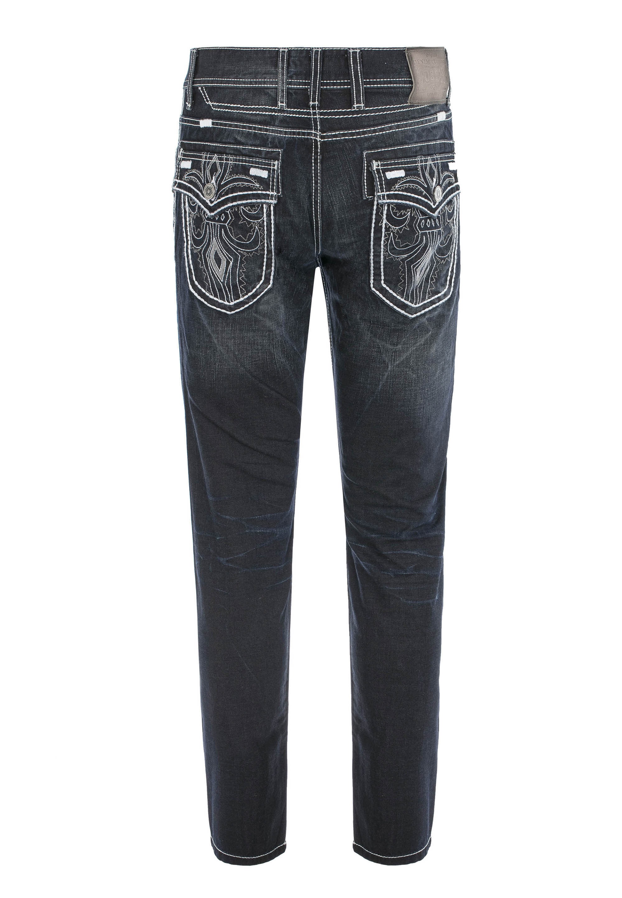 Cipo & Baxx Regular-fit-Jeans »Cipo & Baxx Jeans« mit Kontrastnähten