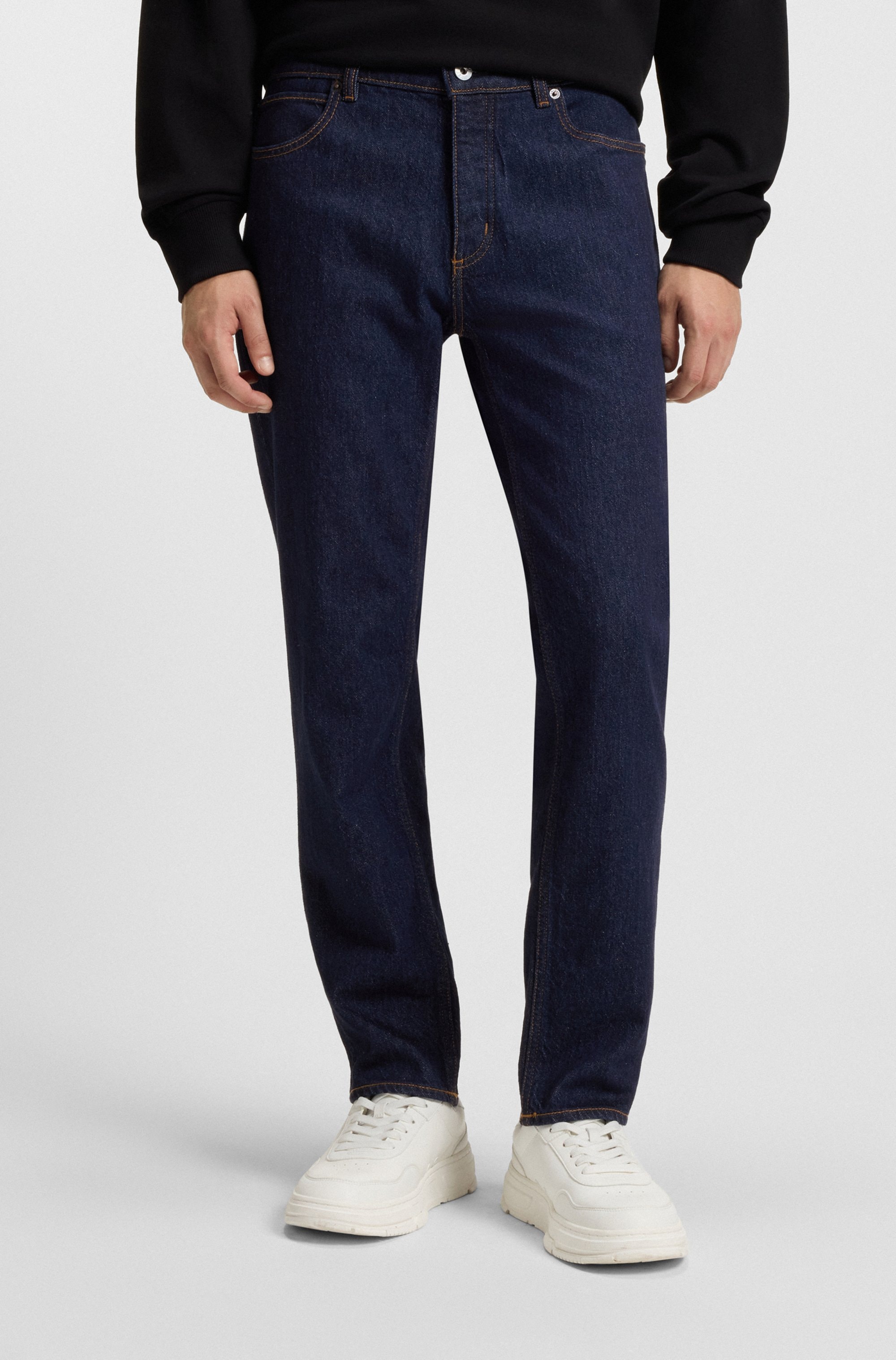 HUGO Tapered-fit-Jeans »Brody« mit Stone-washed-Finish
