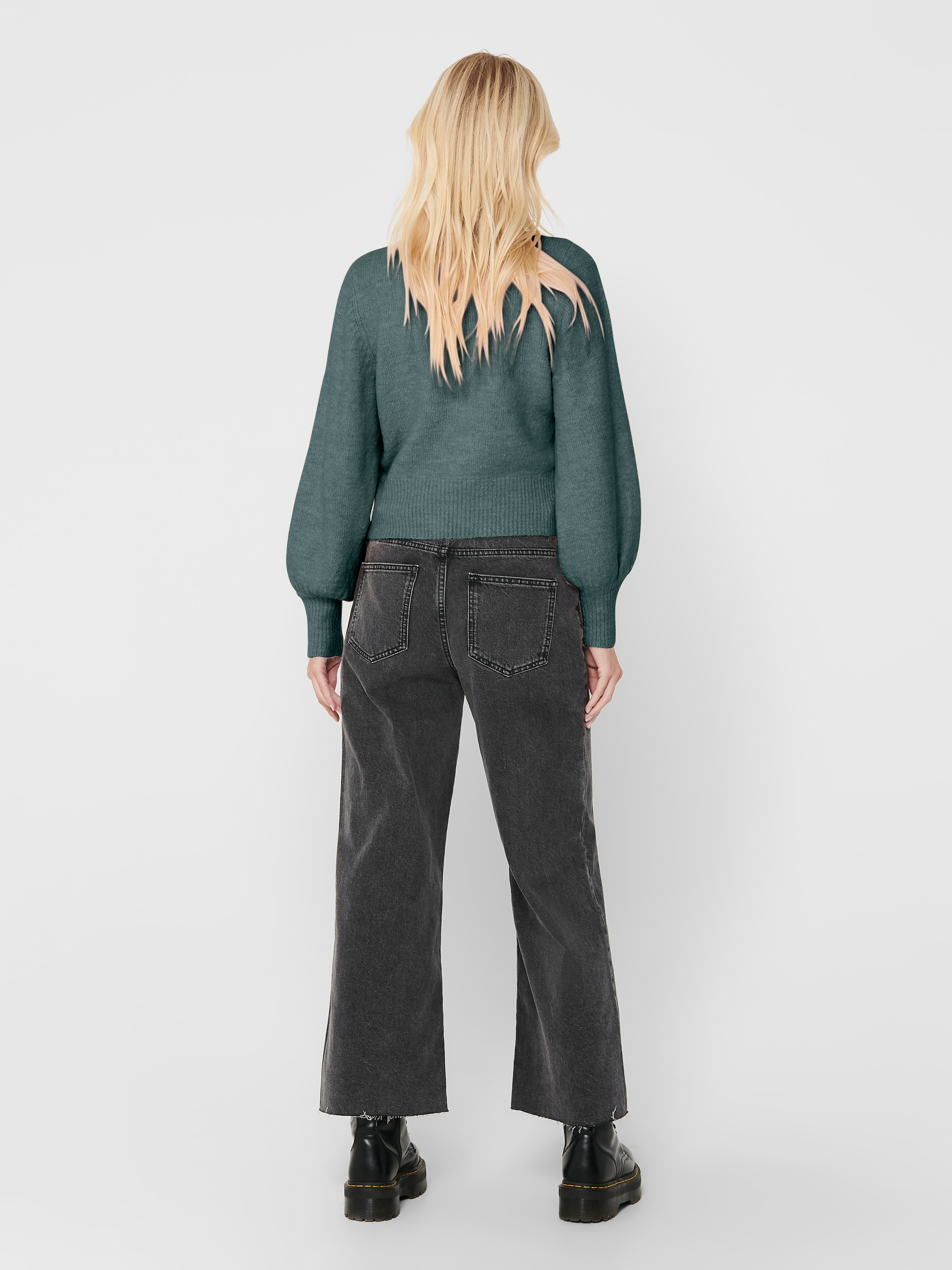 ONLY Strickpullover »ONLELSA L/S PULLOVER KNT NOOS« Materialmix, regular fit