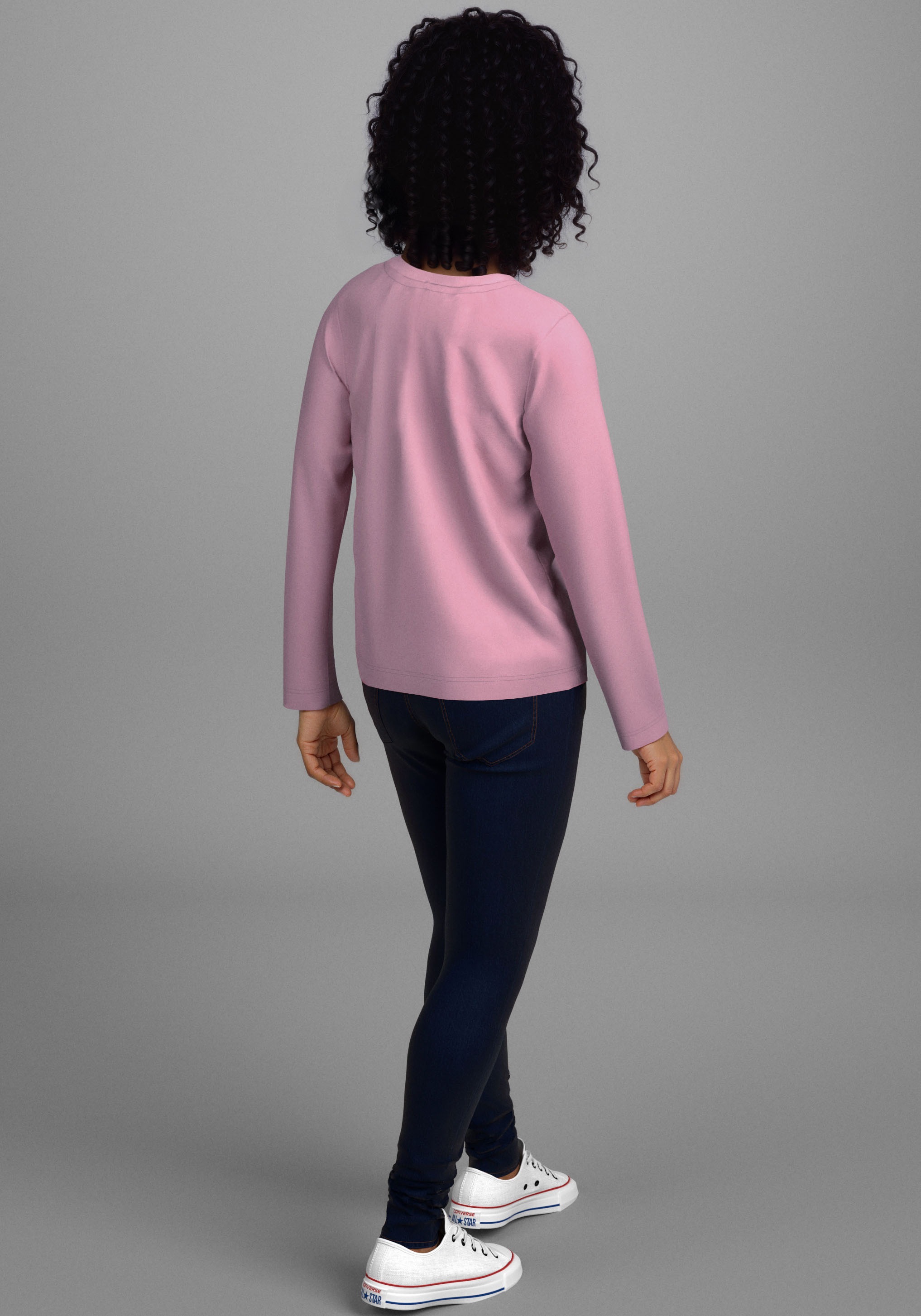 KIDSWORLD Langarmshirt »Spruch: MUSS DAS SEIN« Lässiger Sprüche-Print