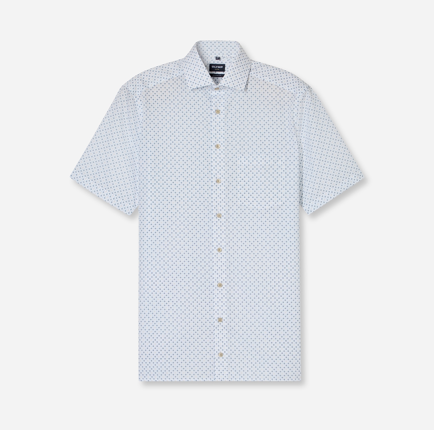 OLYMP Kurzarmhemd »Luxor modern fit« mit mehrfarbigen Druck