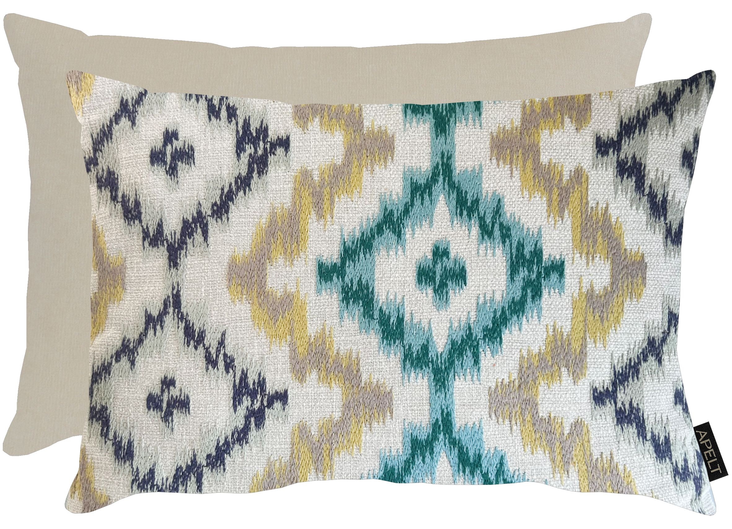 APELT Dekokissen »Milan in Ikat-Design« inclusive Soft-Kissenfüllung 100% PES