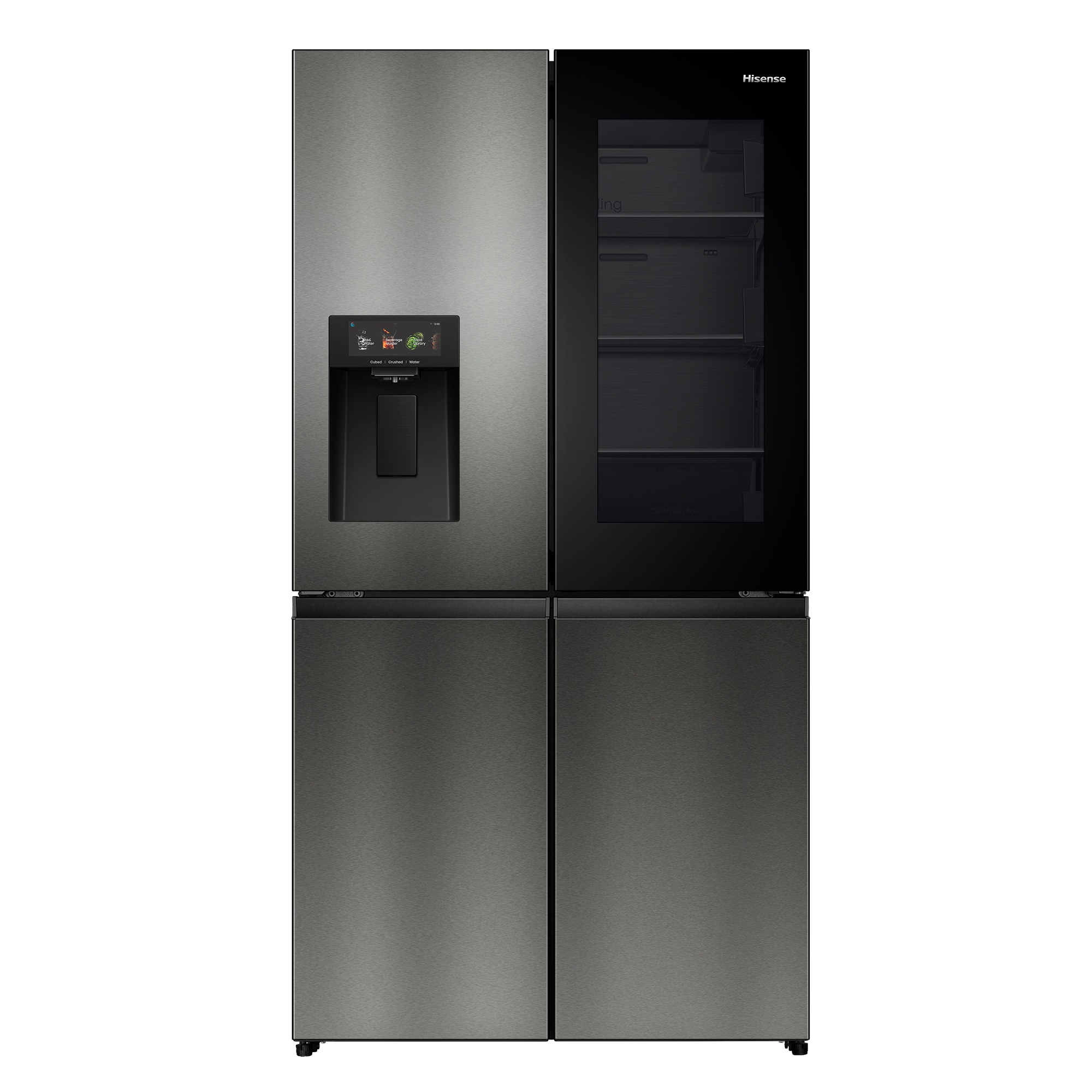 Hisense Multi Door »RQ600P7SKE« 179 cm hoch 91,4 cm breit PureViewDoor - immer sehen was im Kühlschrank ist