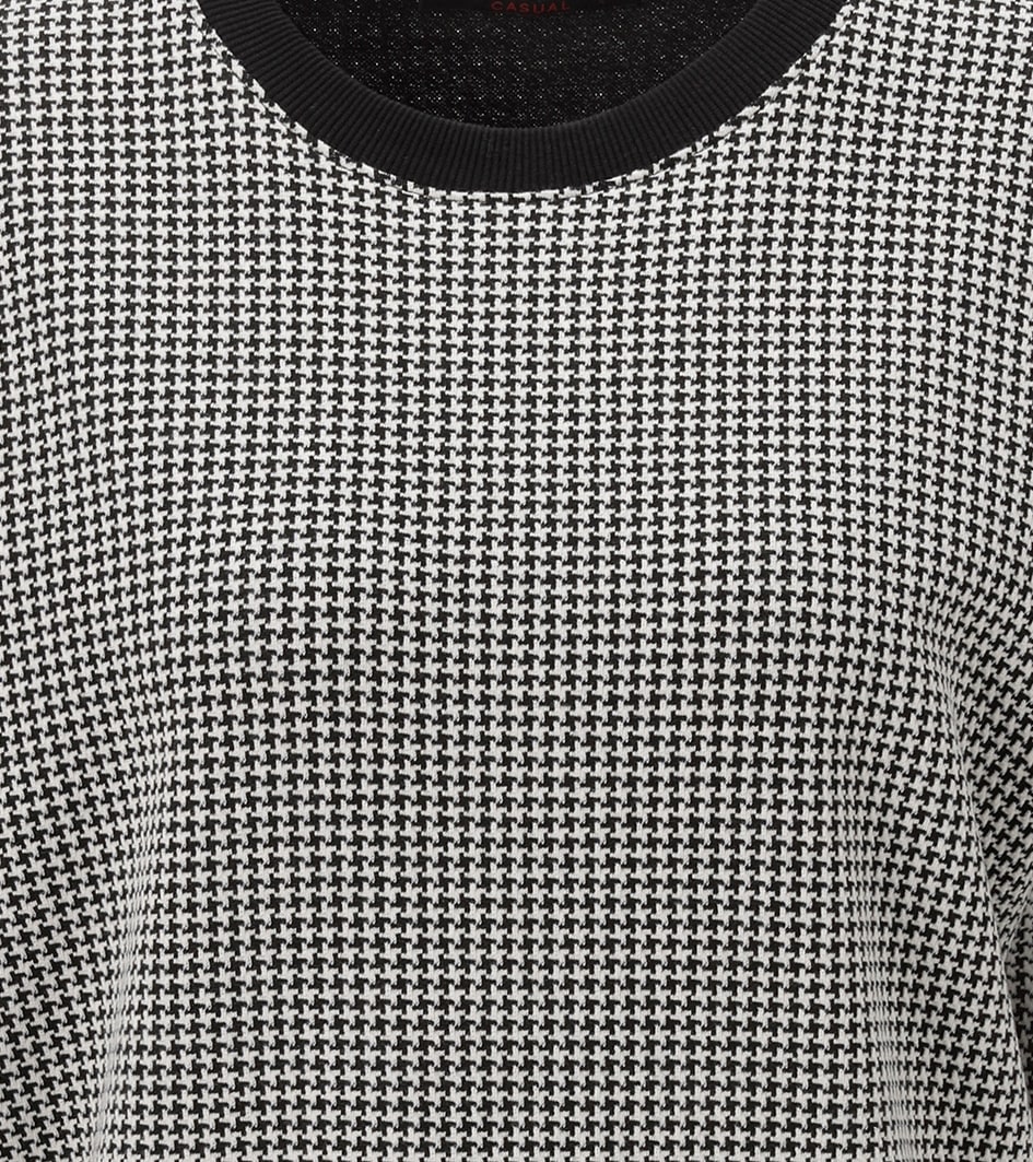 Aniston CASUAL Sweatshirt , mit trendigem Hahnentritt-Muster
