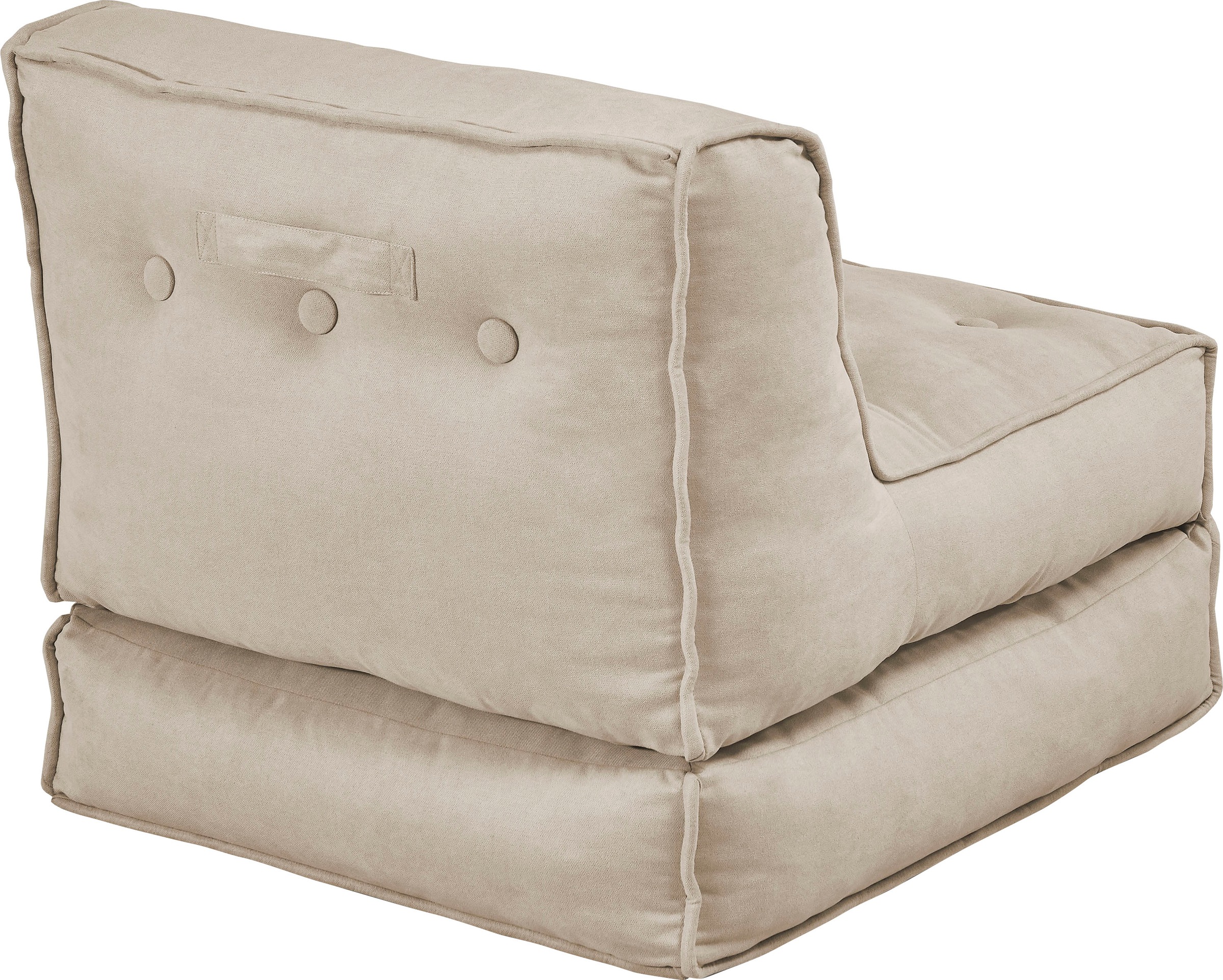 INOSIGN Sessel »Pia«, Loungesessel in 2 Größen, mit Schlaffunktion und Pouf-Funktion.