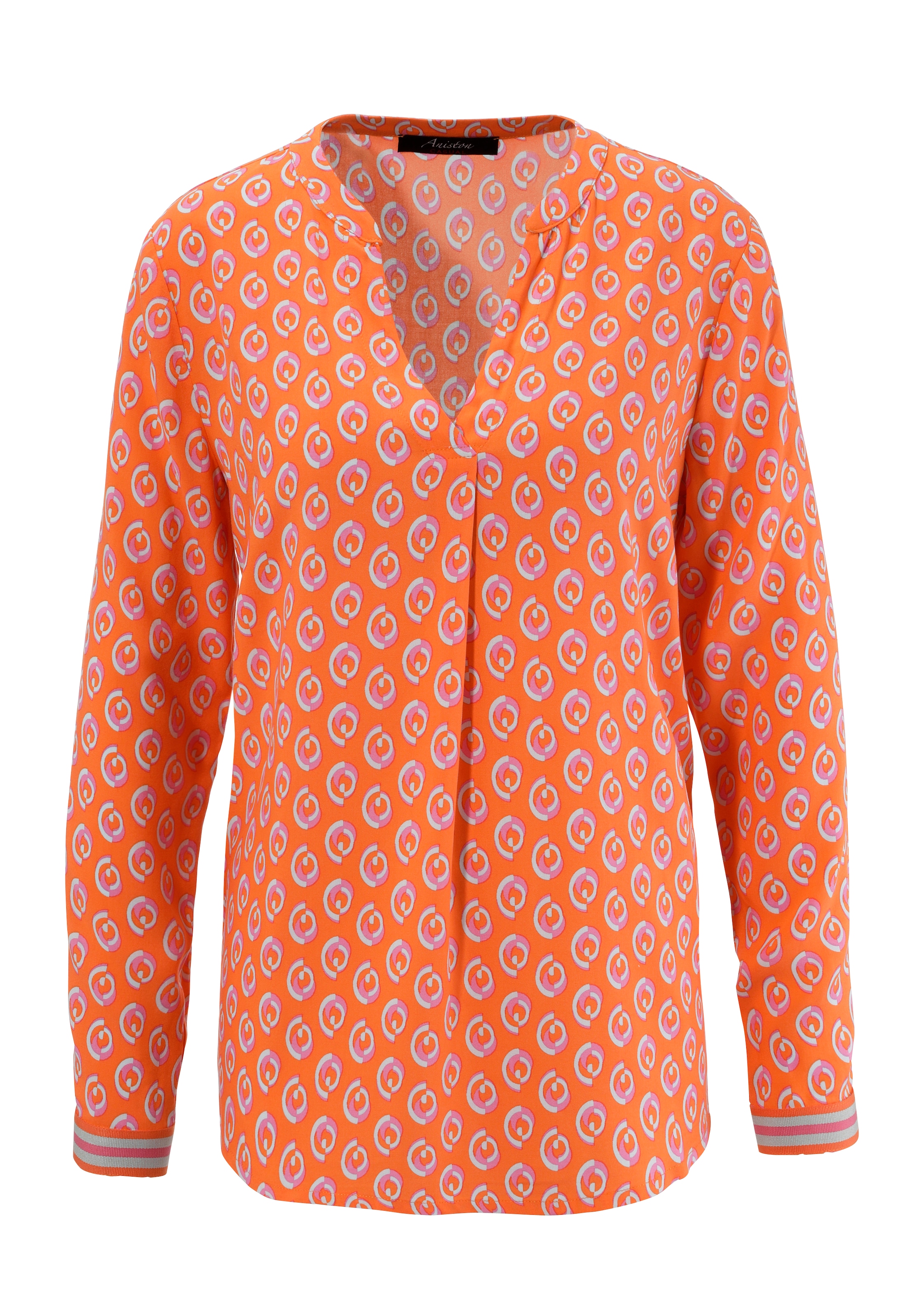 Aniston CASUAL Schlupfbluse, mit extravagantem, graphischem Druck