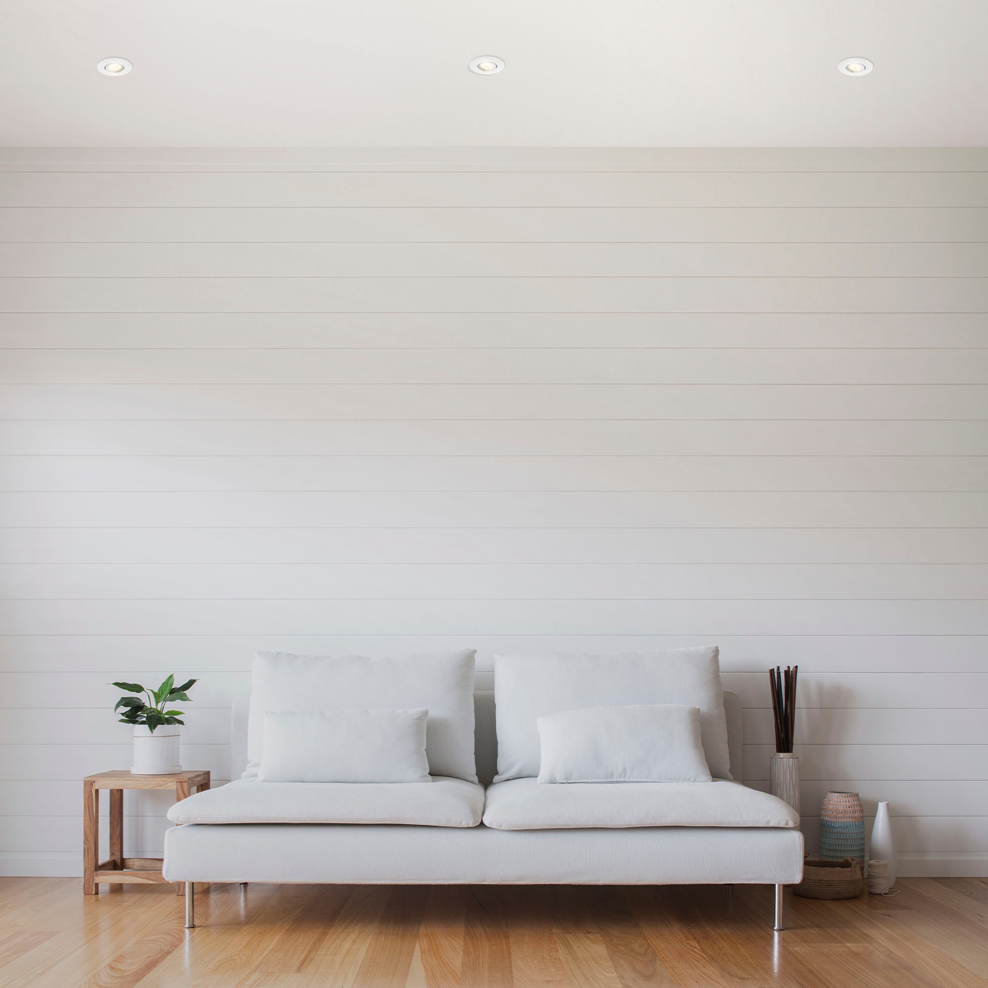 Briloner Leuchten LED Einbauleuchte »7048036 KULANA« LED-Board Warmweiß 3er Set, Strahler schwenkbar, stufenlos dimmbar, weiß