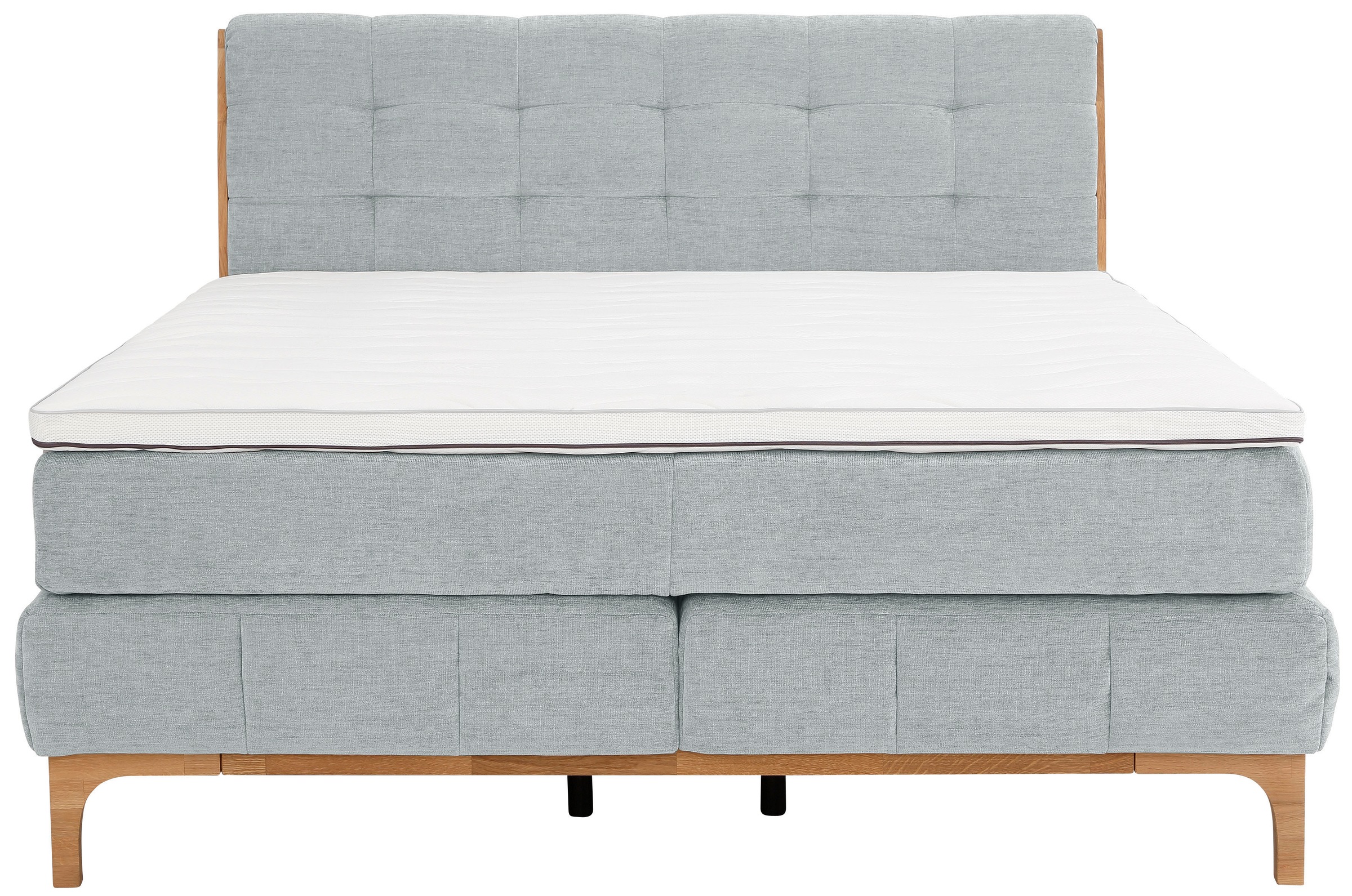OTTO products Boxspringbett »Jelle«, (5 St.), zertifizierte, recycelte Bezugsstoffe, verschiedene Ausführungen
