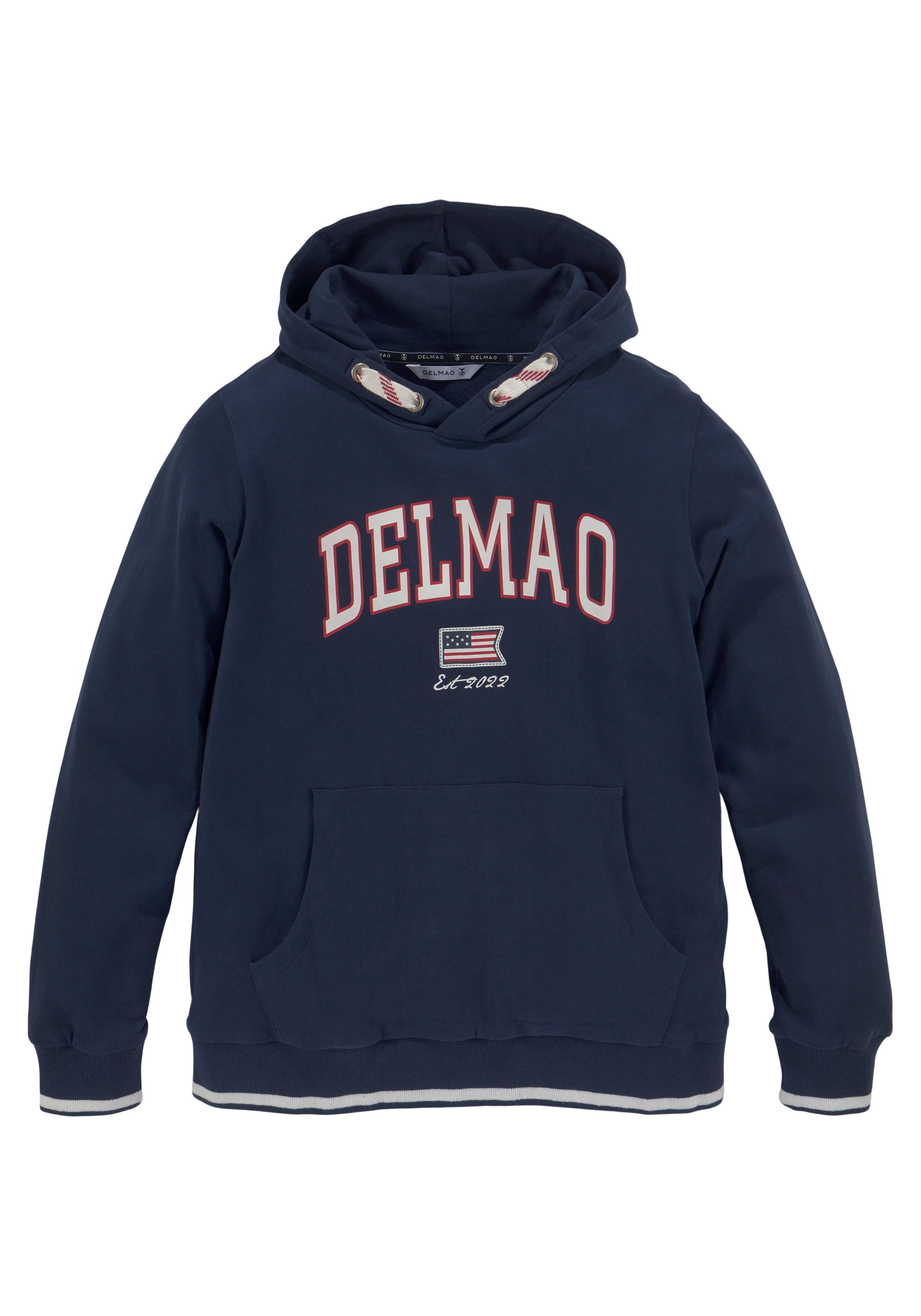 DELMAO Kapuzensweatshirt »für Jungen«, Langarm, bedruckt, mit Kapuze, für Skater-Styles, aus Baumwolle