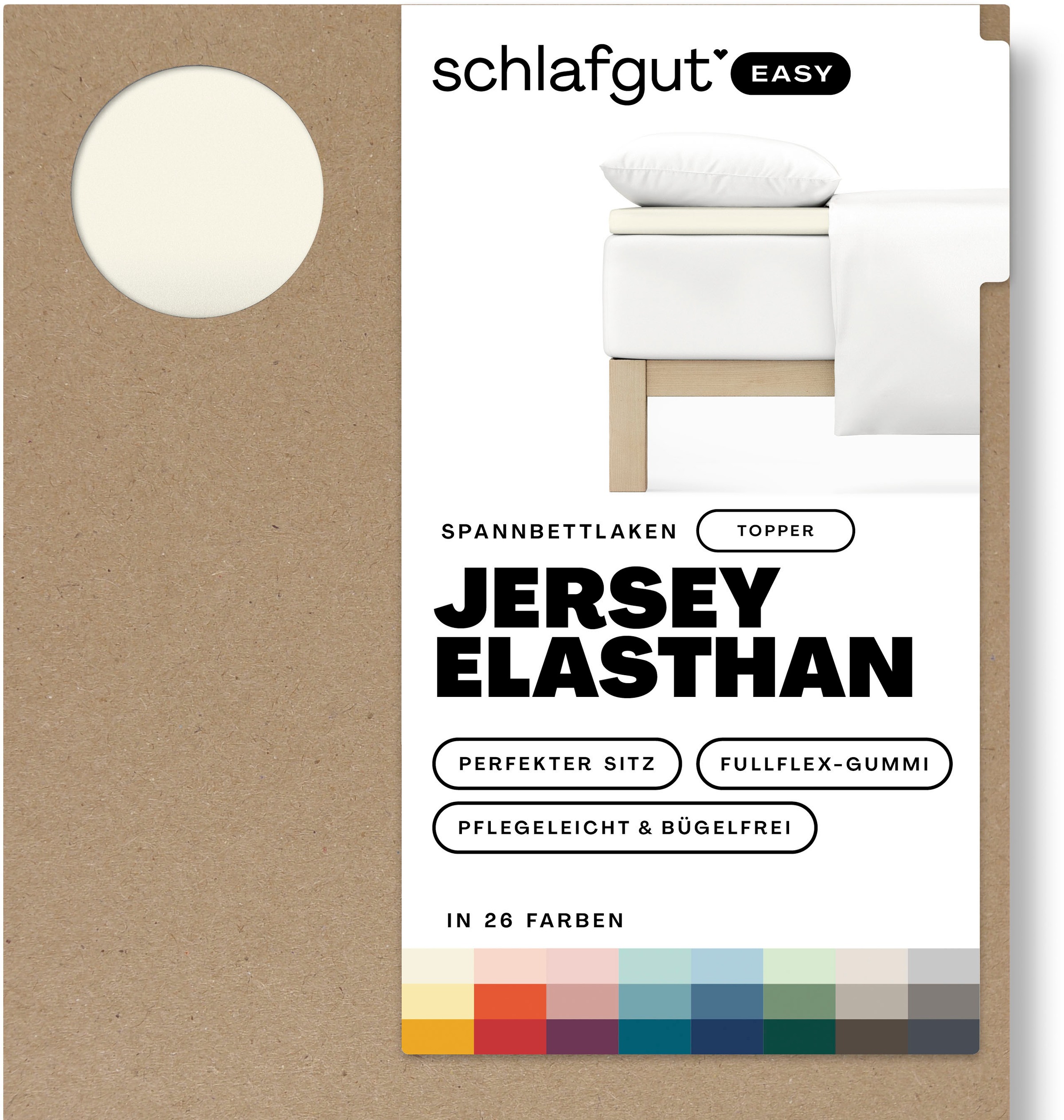 Schlafgut Spannbettlaken »EASY Jersey Elasthan Topper«, MADE IN GREEN by OEKO-TEX®