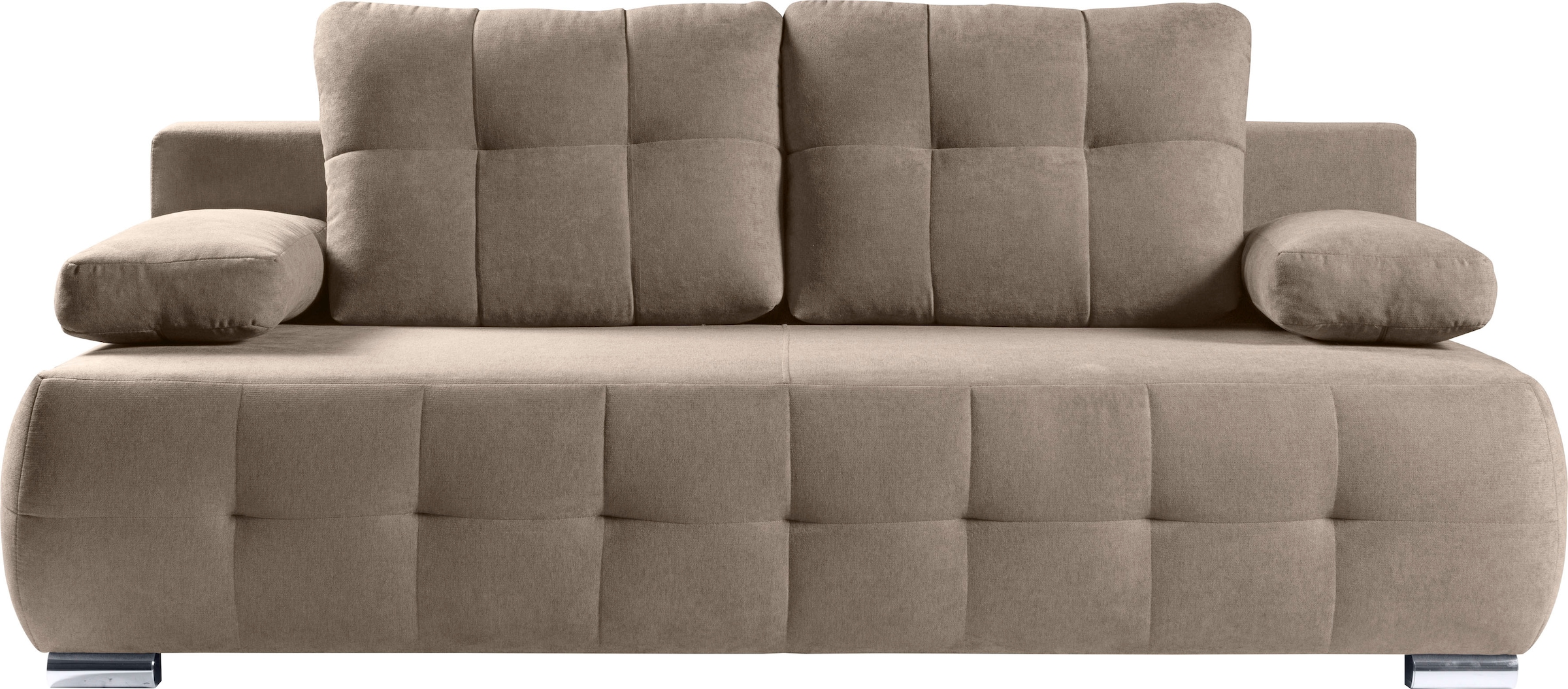 WERK2 Schlafsofa »Indigo«, 2-Sitzer Sofa und Schlafcouch mit Federkern & Bettkasten