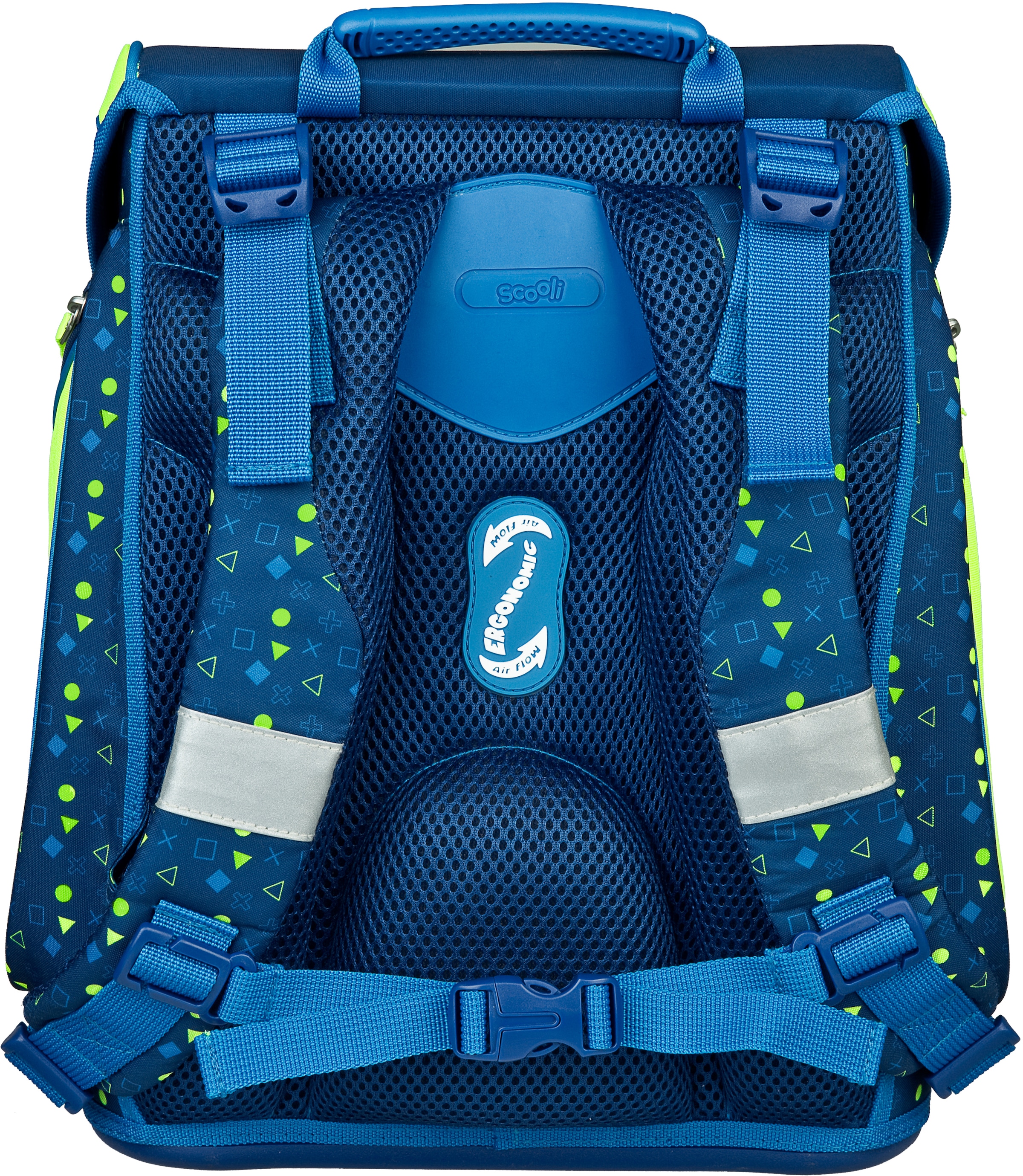 Scooli Schulranzen »EasyFit, Boys, Level Up«, Reflektoren-Floureszierende Flächen, Glow Edition