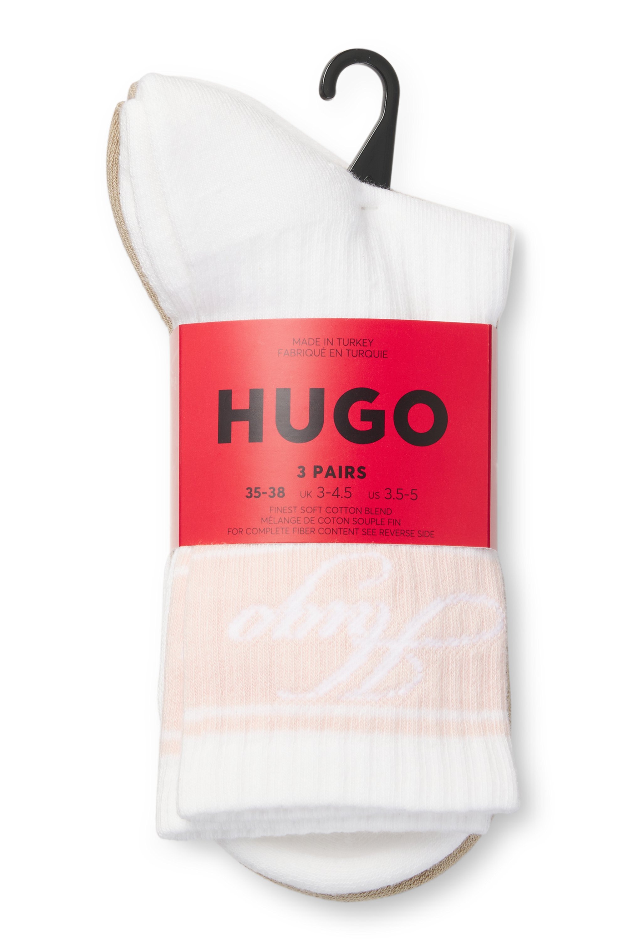 HUGO Underwear Basicsocken »3P AS MONOGRAM CC W«