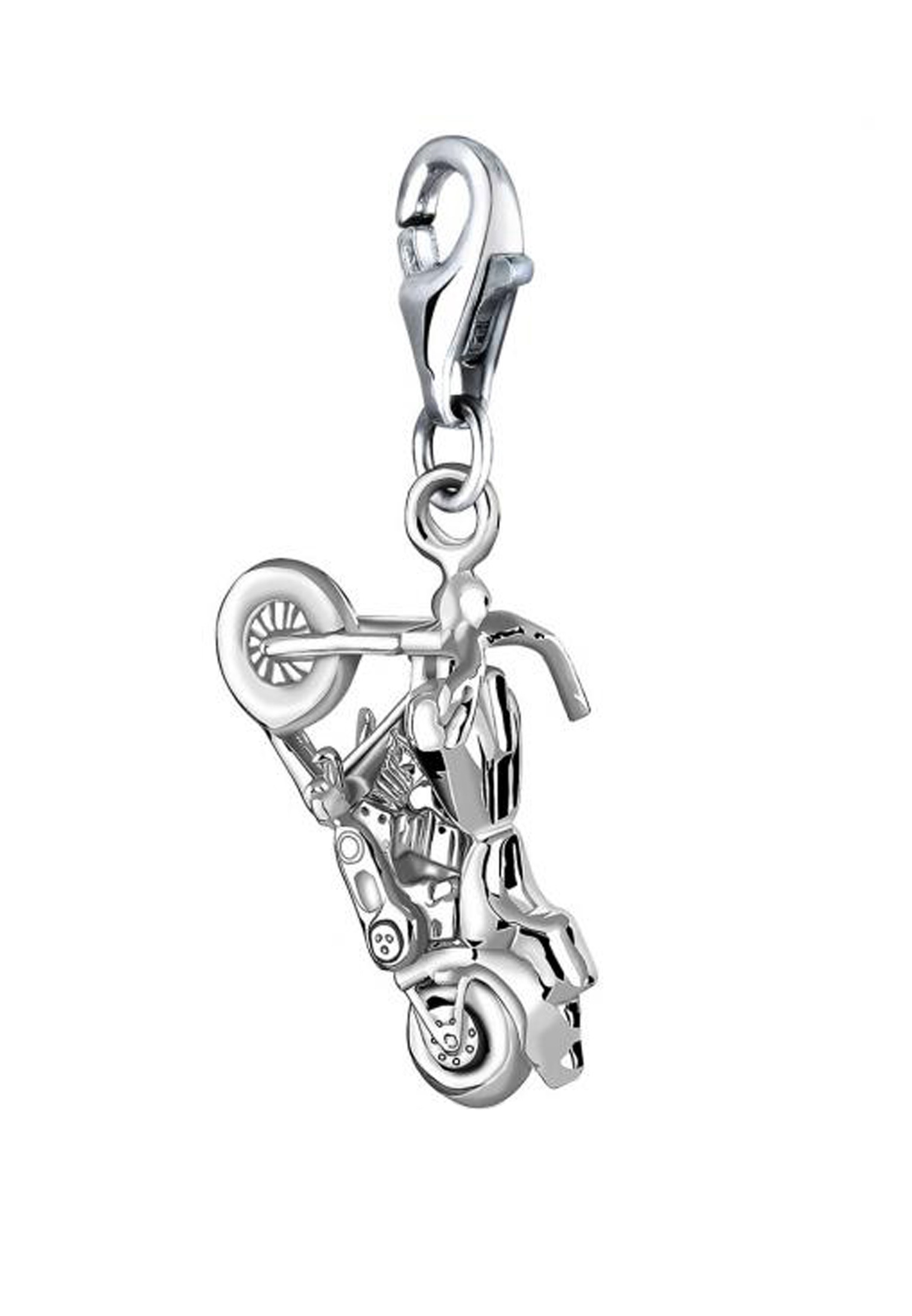 Nenalina Charm-Einhänger »Charm Big Bike-Anhänger Motorrad Cross 925 Silber«