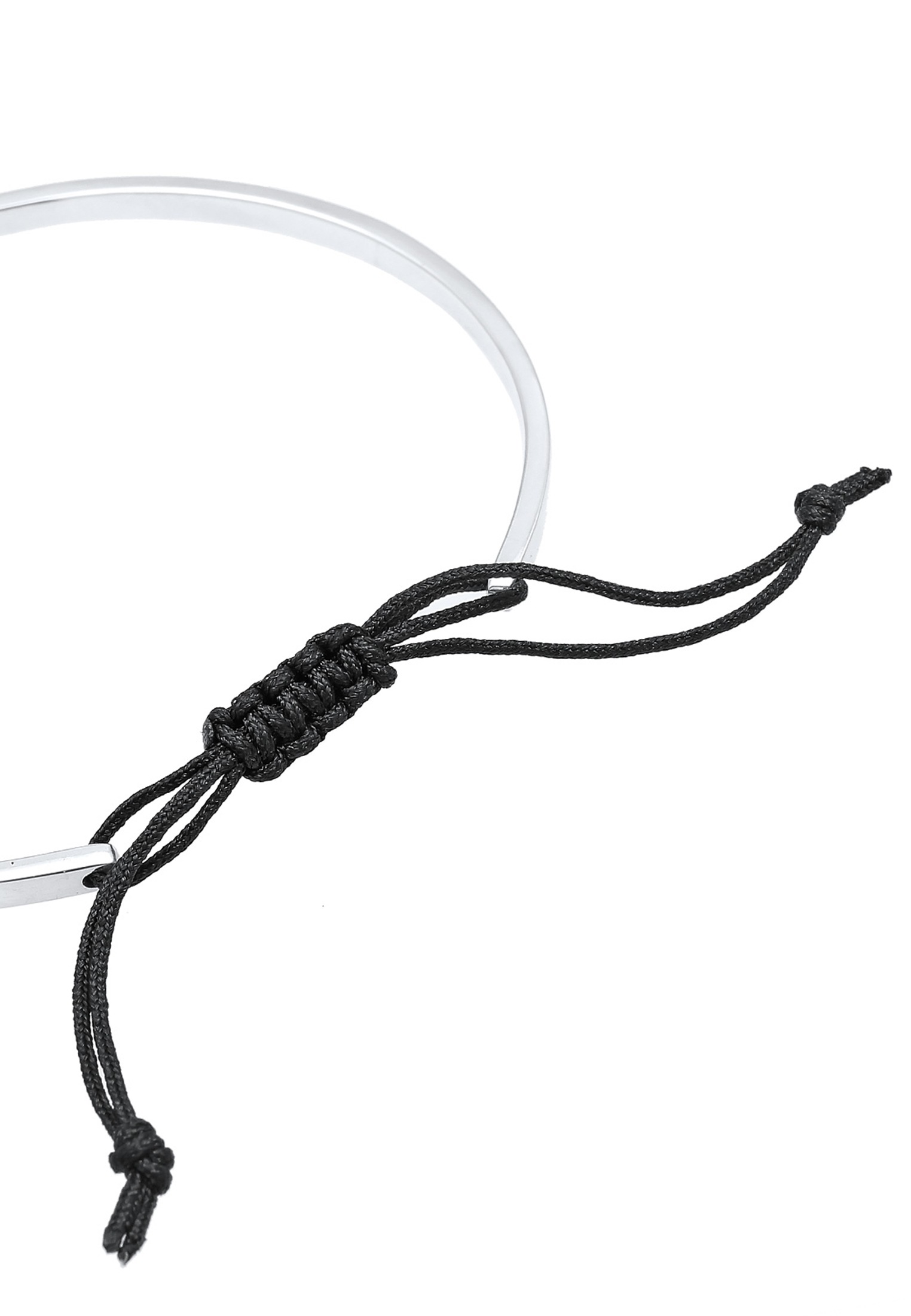 Elli Armkette »Armband Armreif Geo Basic Matt Verstellbar 925 Silber«