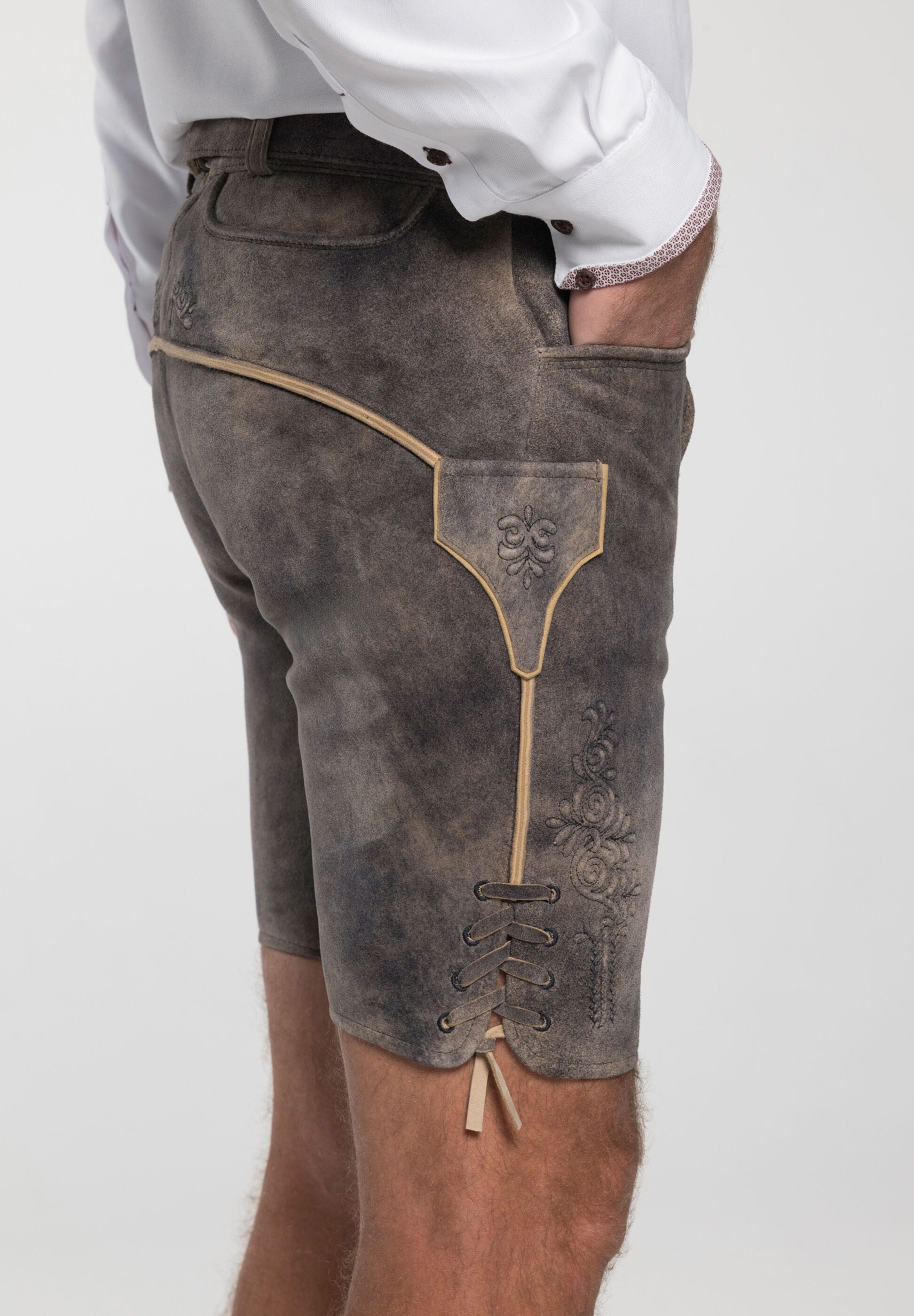 Spieth & Wensky Lederhose »Gottlieb«  mit Stickerei