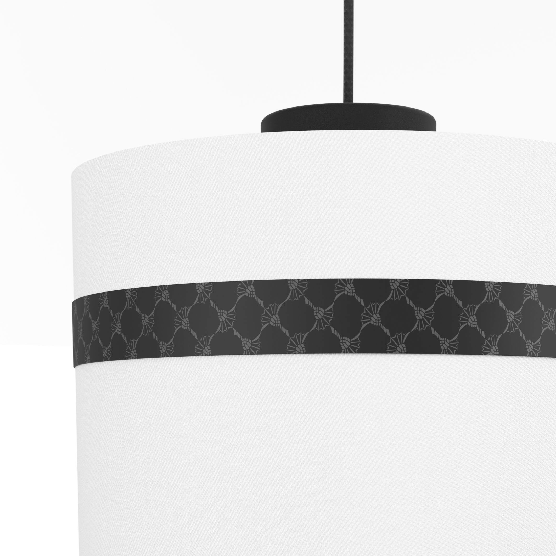 JOOP! Hängeleuchte »ROUND LIGHTS«, Leuchtmittel E27 | ohne Leuchtmittel, mit rundemTextil-Leuchtschirmen und eingelassenen Metall-Dekorbändern