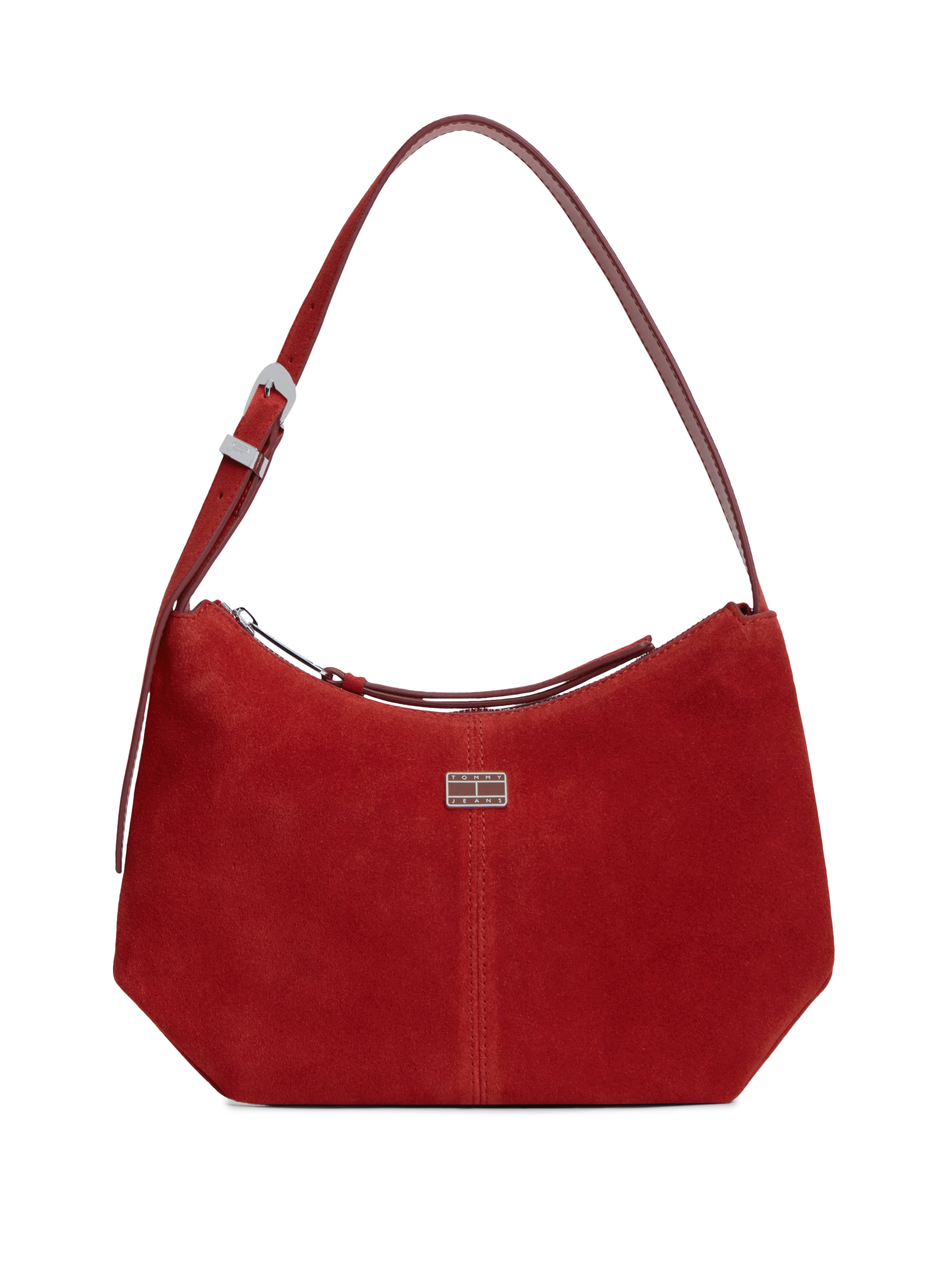Tommy Jeans Schultertasche »TJW SLOUCHY SUEDE SHOULDER BAG« Tragetasche, Schultertasche, Handtasche mit Ziernaht