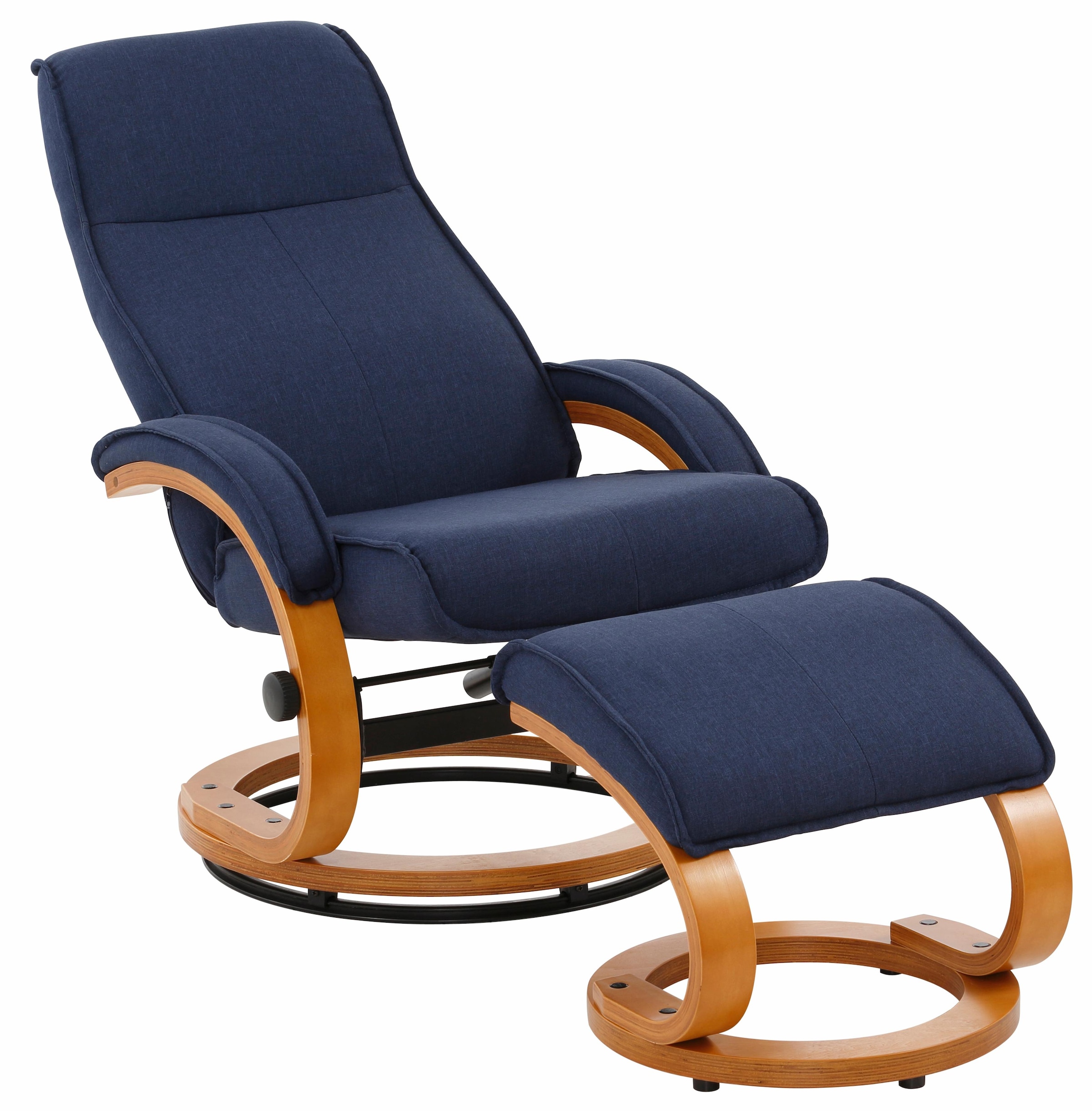 Home affaire Relaxsessel »Paris, TV-Sessel mit Hocker und manueller Liegefunktion«, (Set, 2 St., bestehend aus Sessel und Hocker), Set (Sessel und Hocker), Dreh- und Kippfunktion