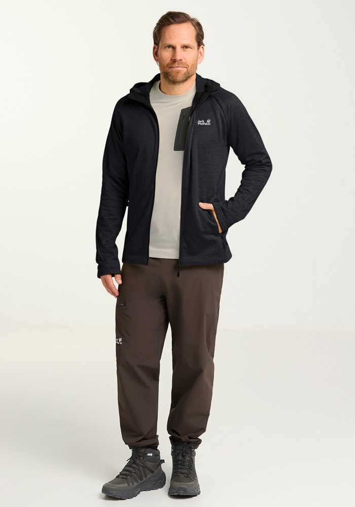 Jack Wolfskin Fleecejacke »PEAK DISTRICT HOODED FZ M« mit Kapuze